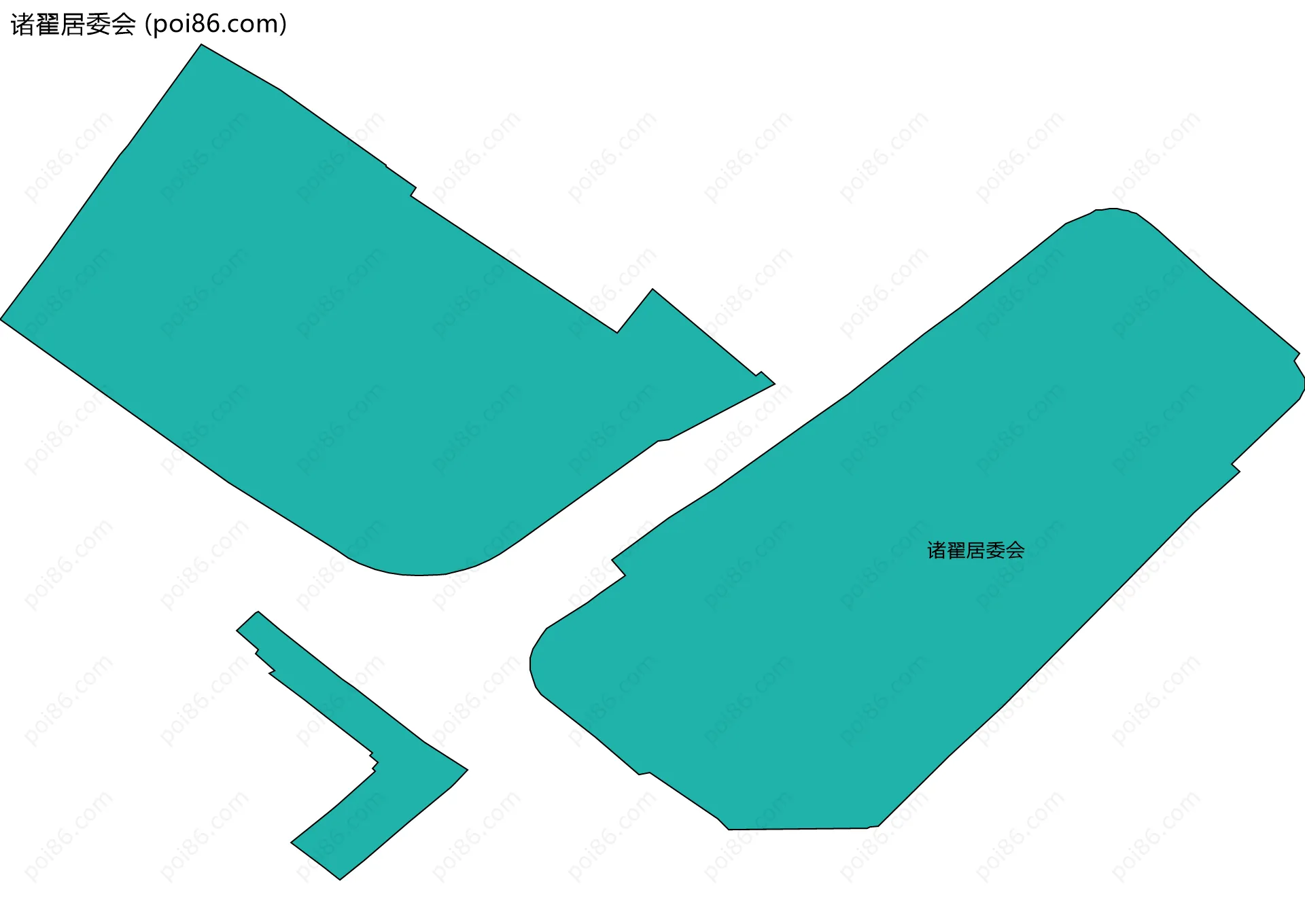 诸翟居委会边界地图