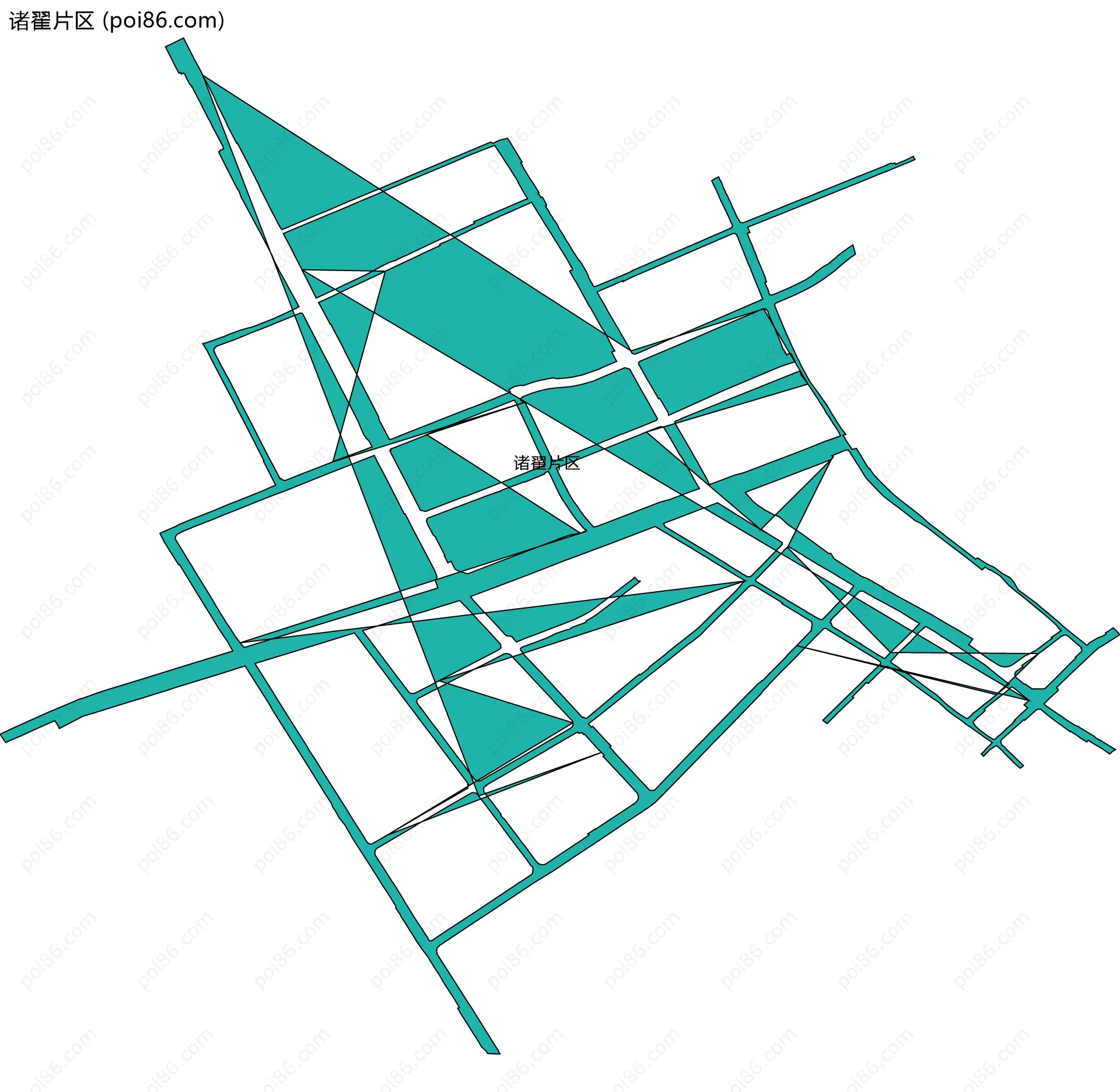 诸翟片区边界地图