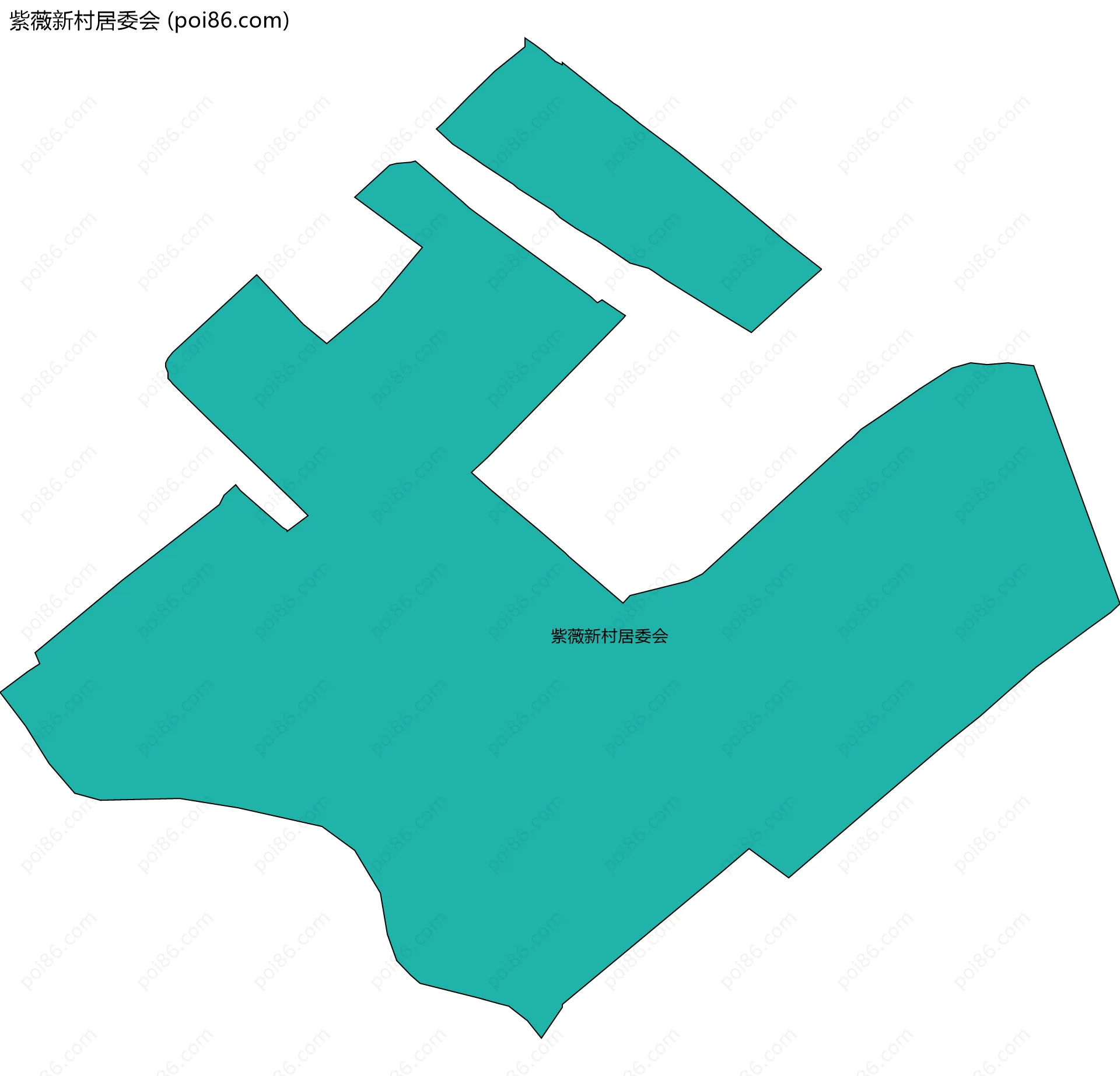 紫薇新村居委会边界地图
