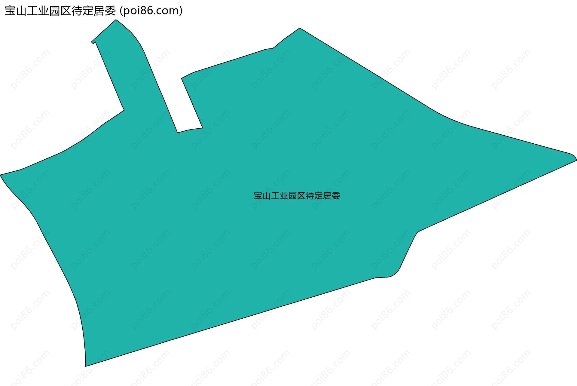 宝山工业园区待定居委边界地图