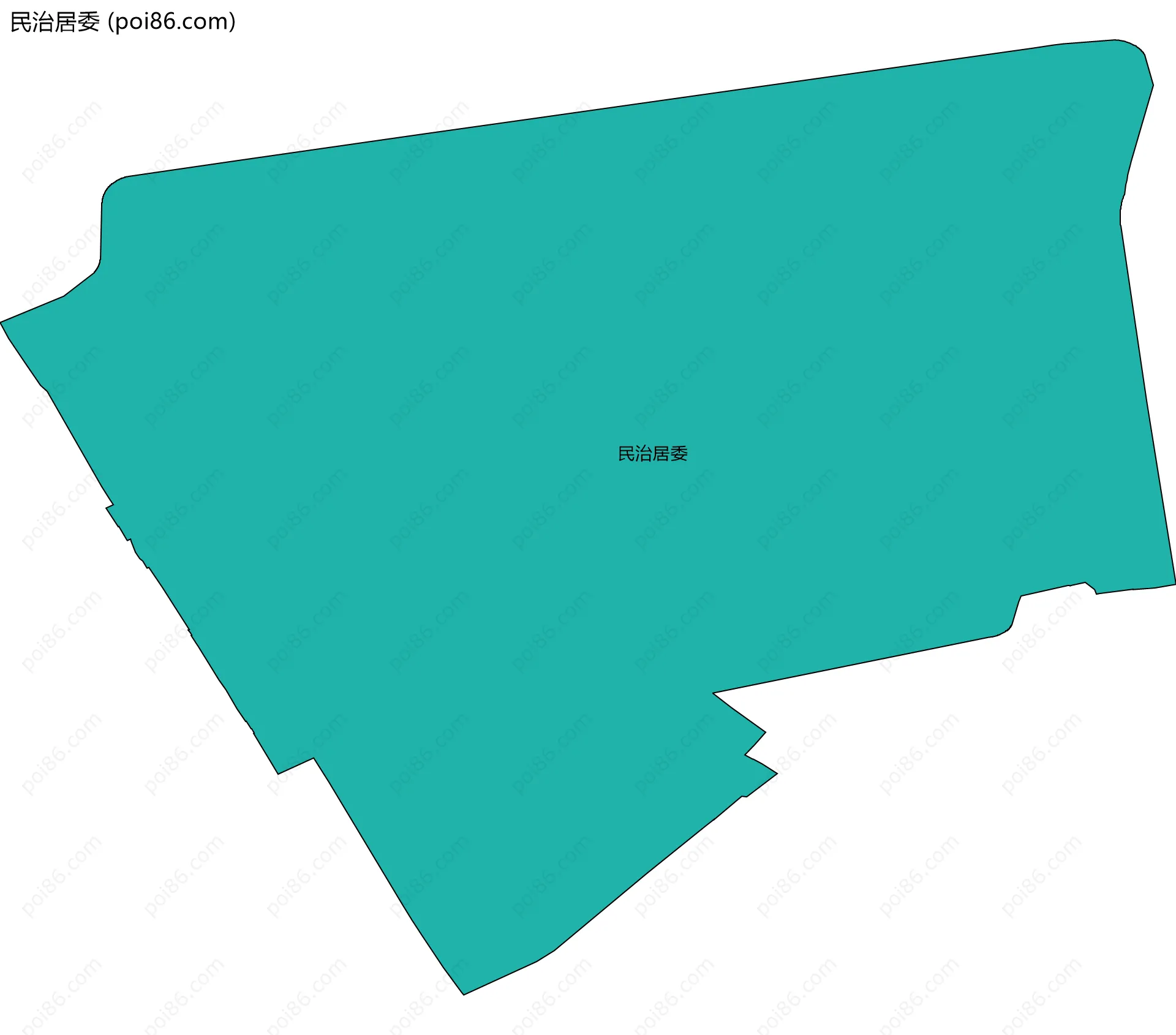 民治居委边界地图