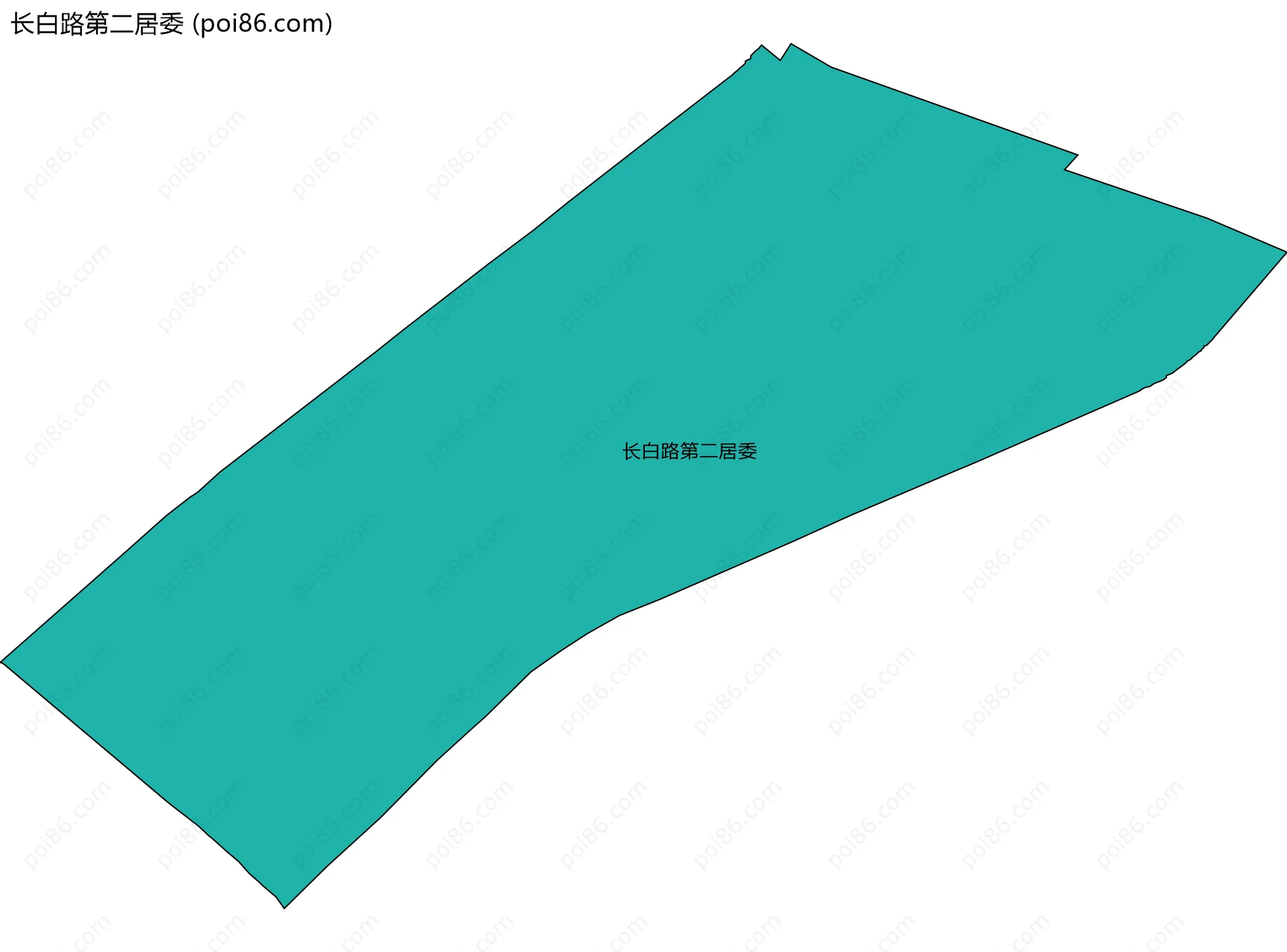 长白路第二居委边界地图