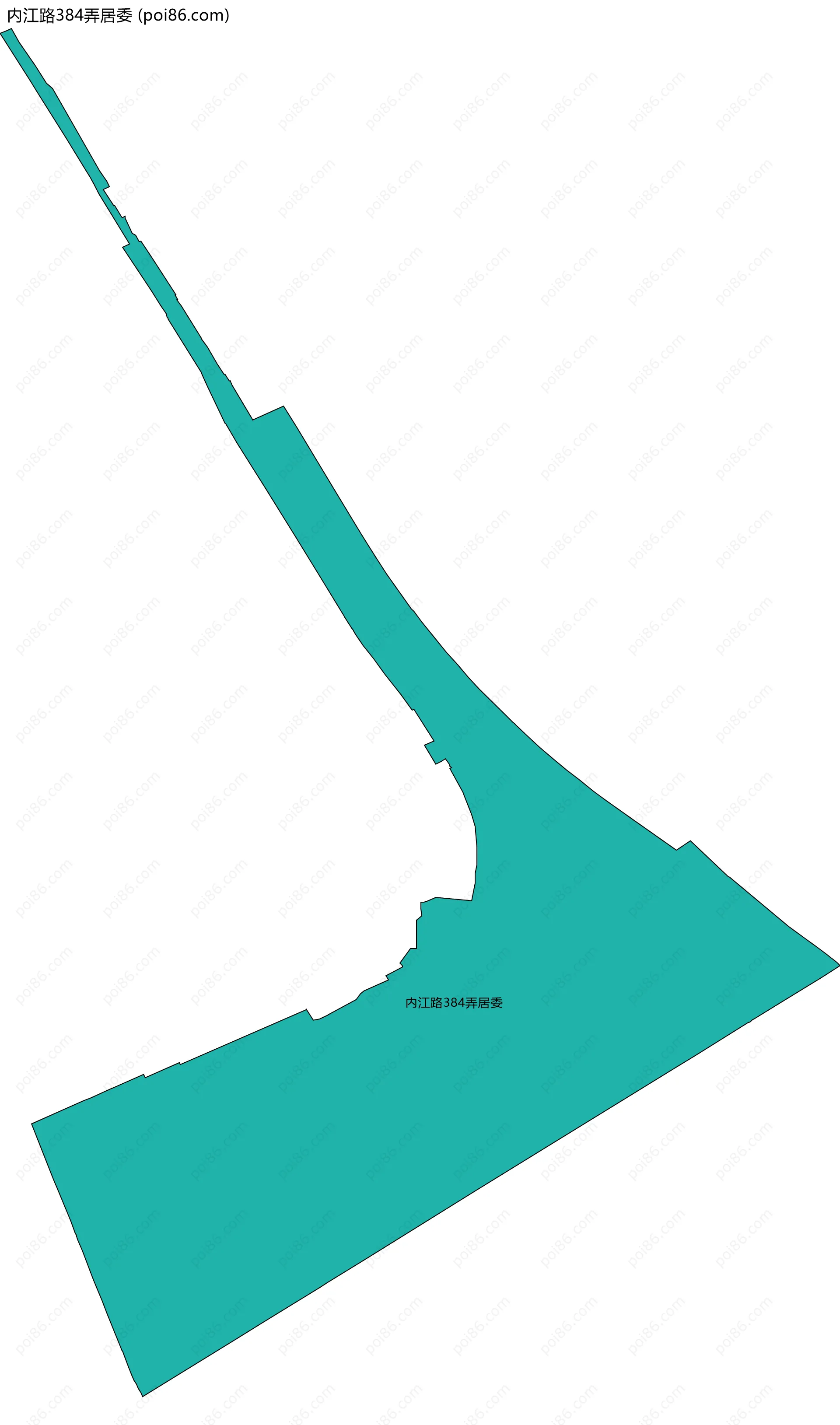 内江路384弄居委边界地图