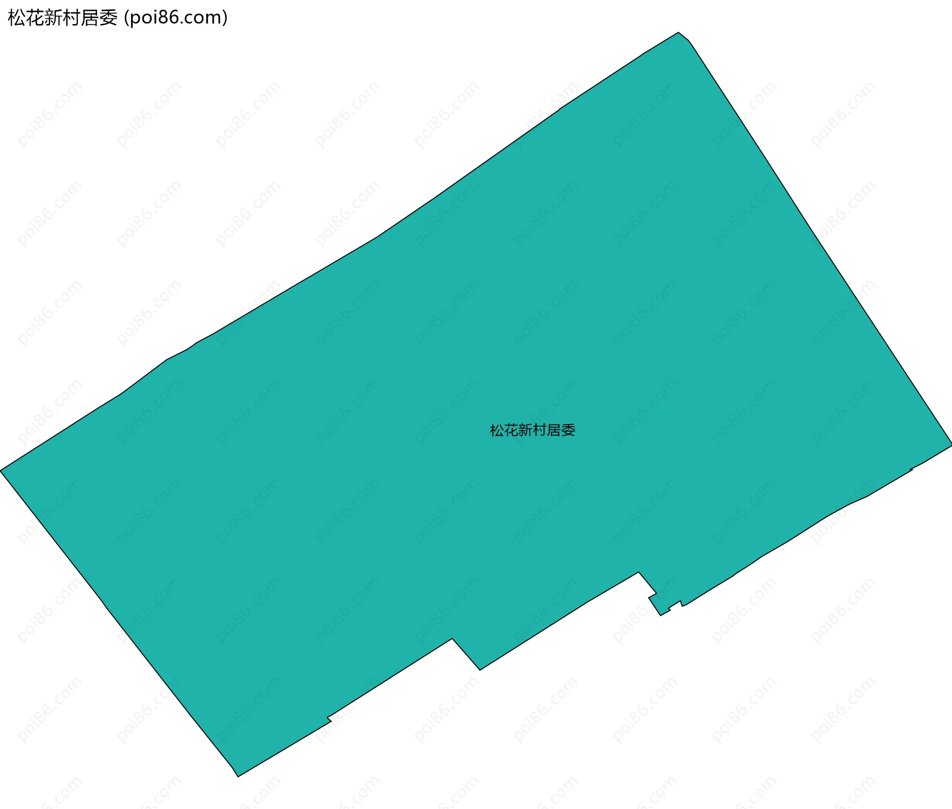 松花新村居委边界地图