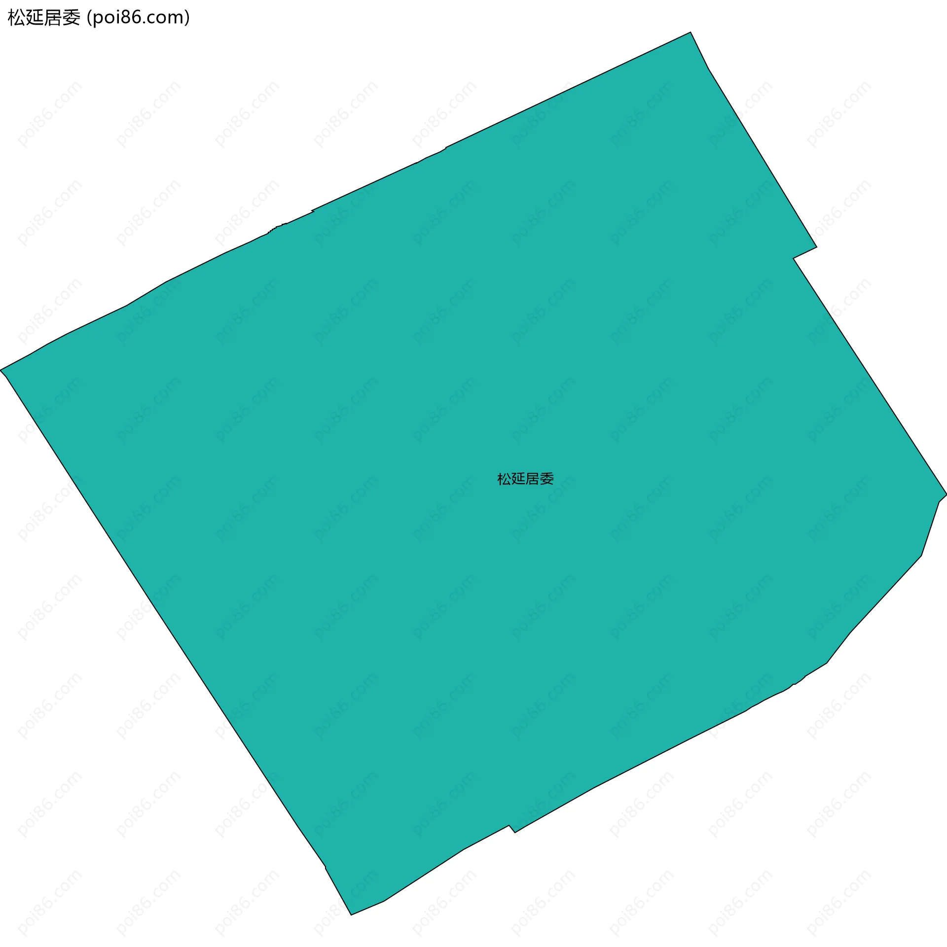 松延居委边界地图