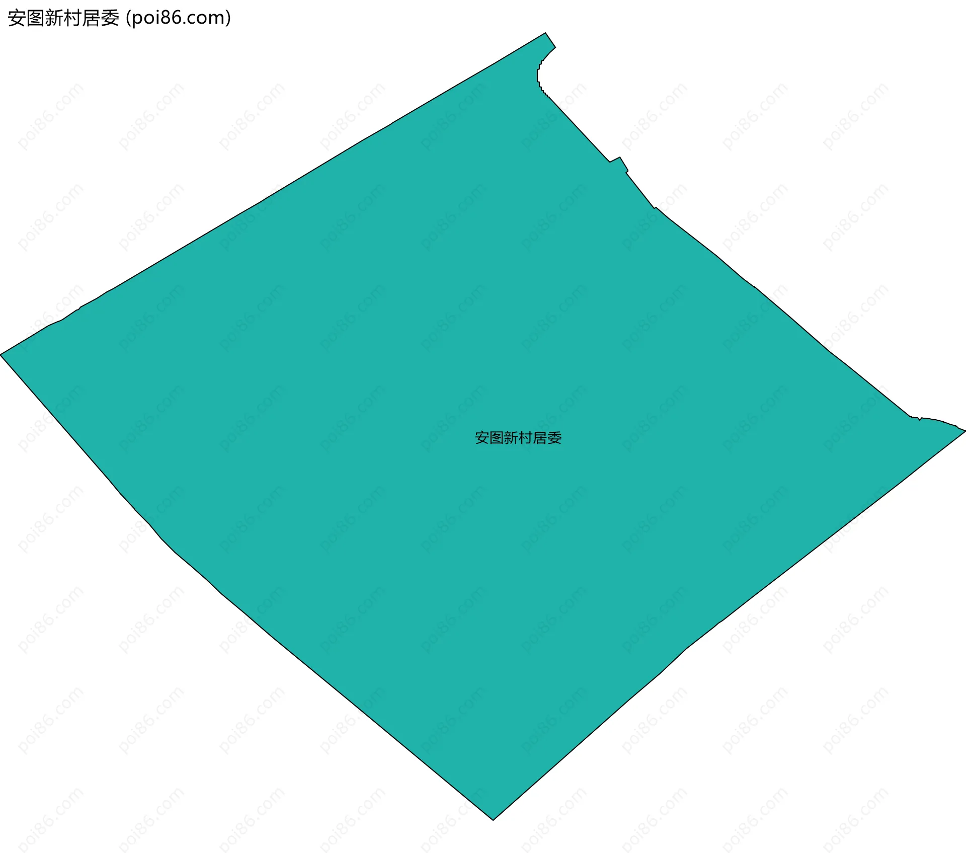安图新村居委边界地图
