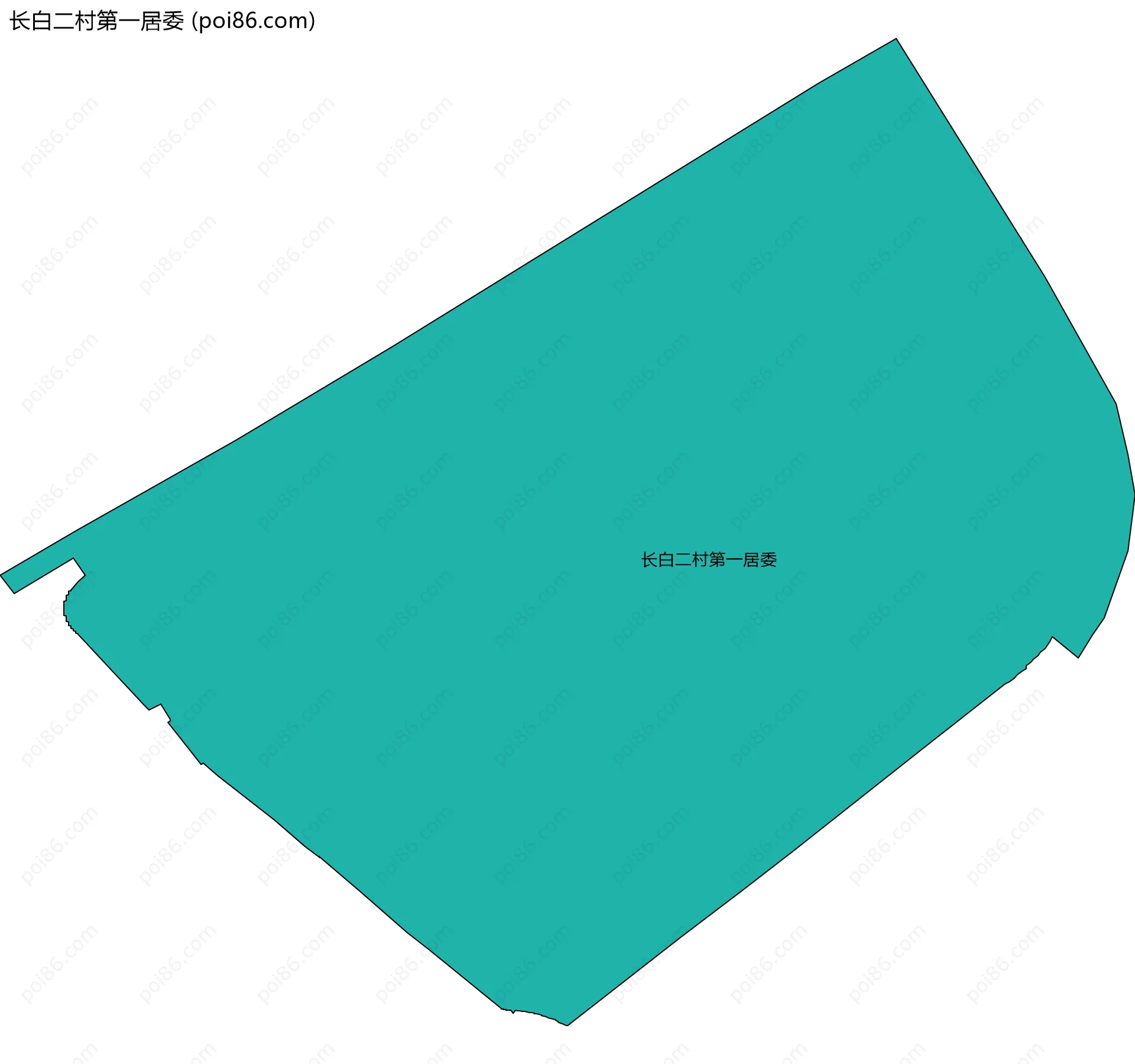 长白二村第一居委边界地图