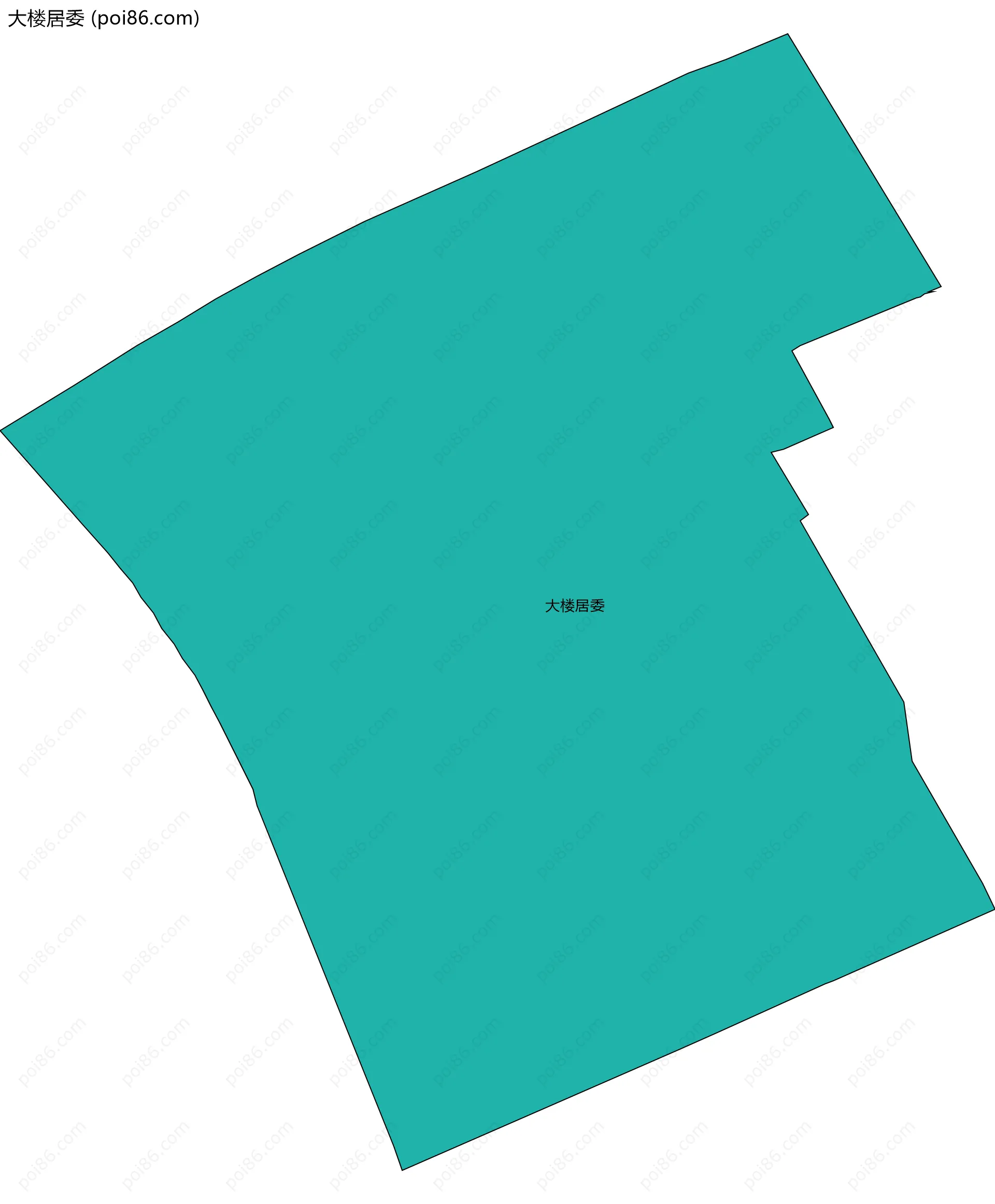 大楼居委边界地图