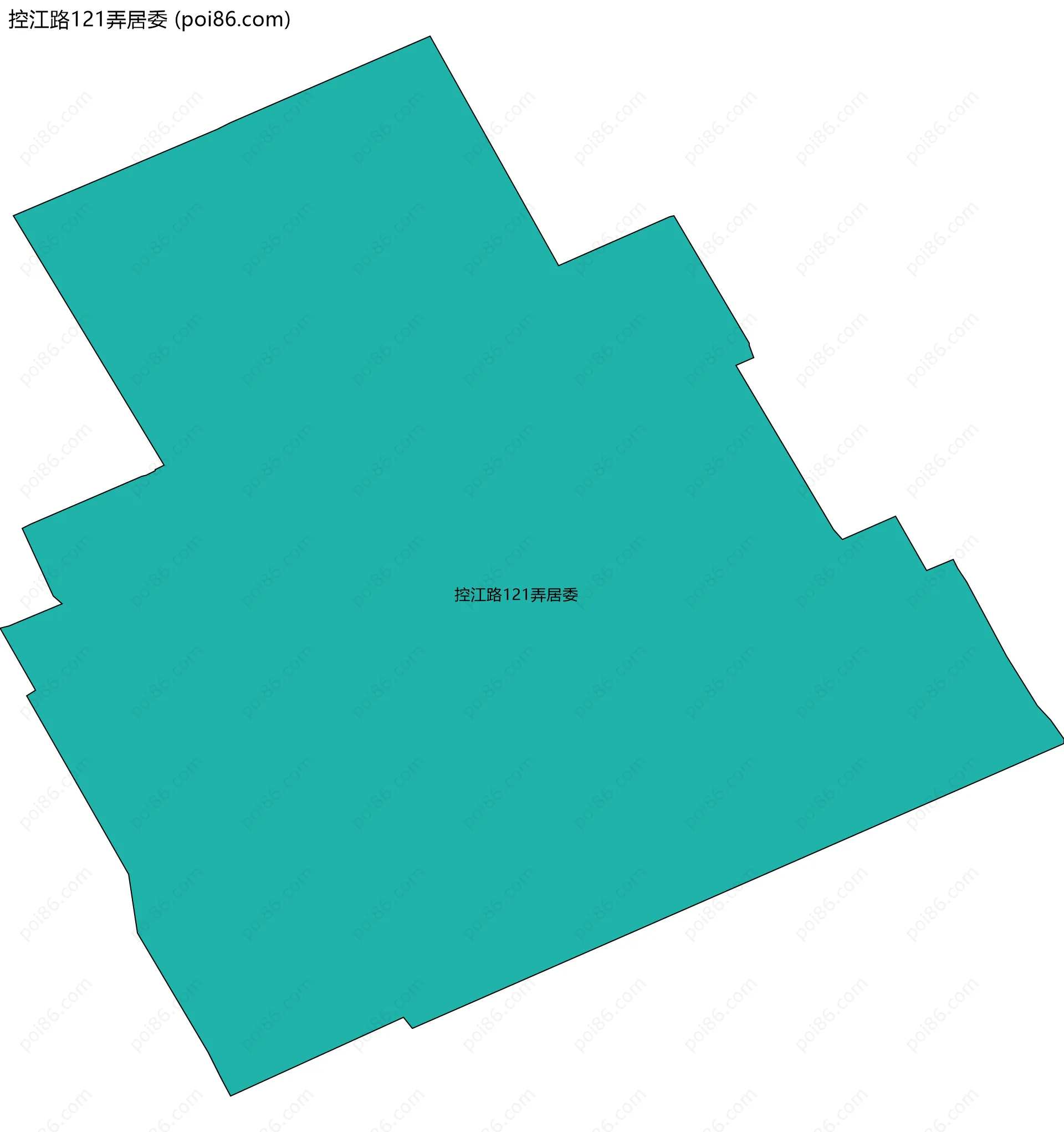 控江路121弄居委边界地图