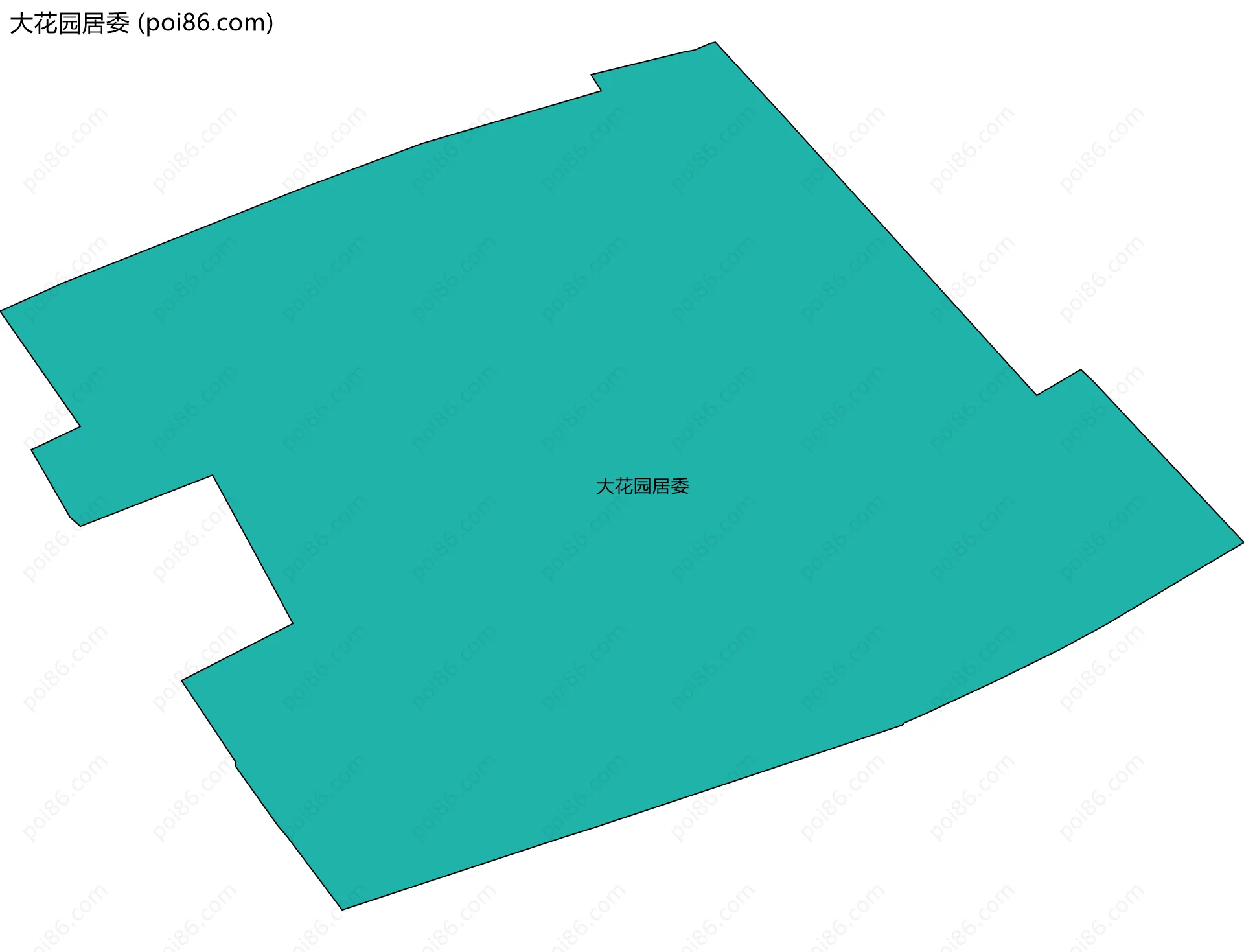 大花园居委边界地图