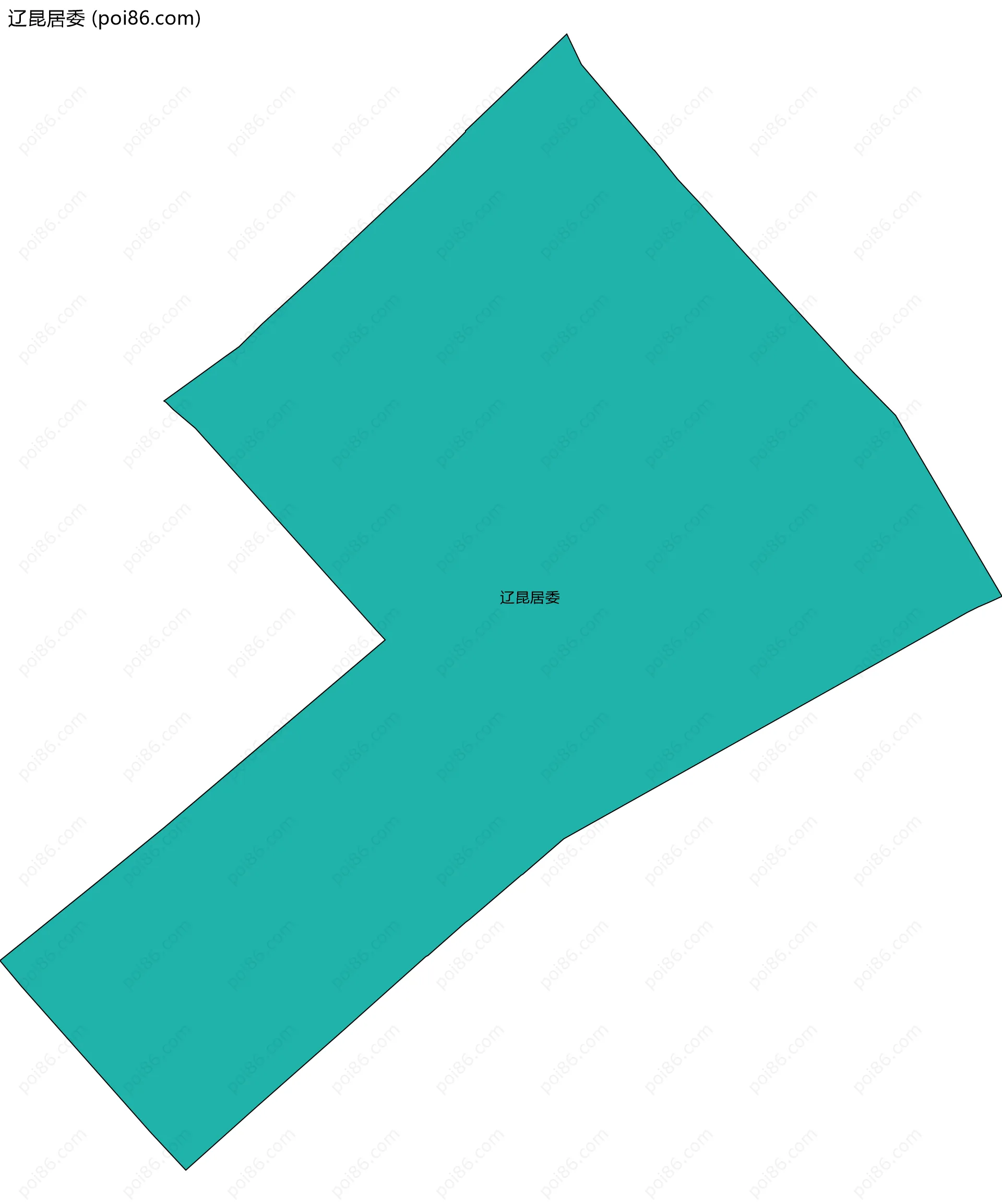 辽昆居委边界地图