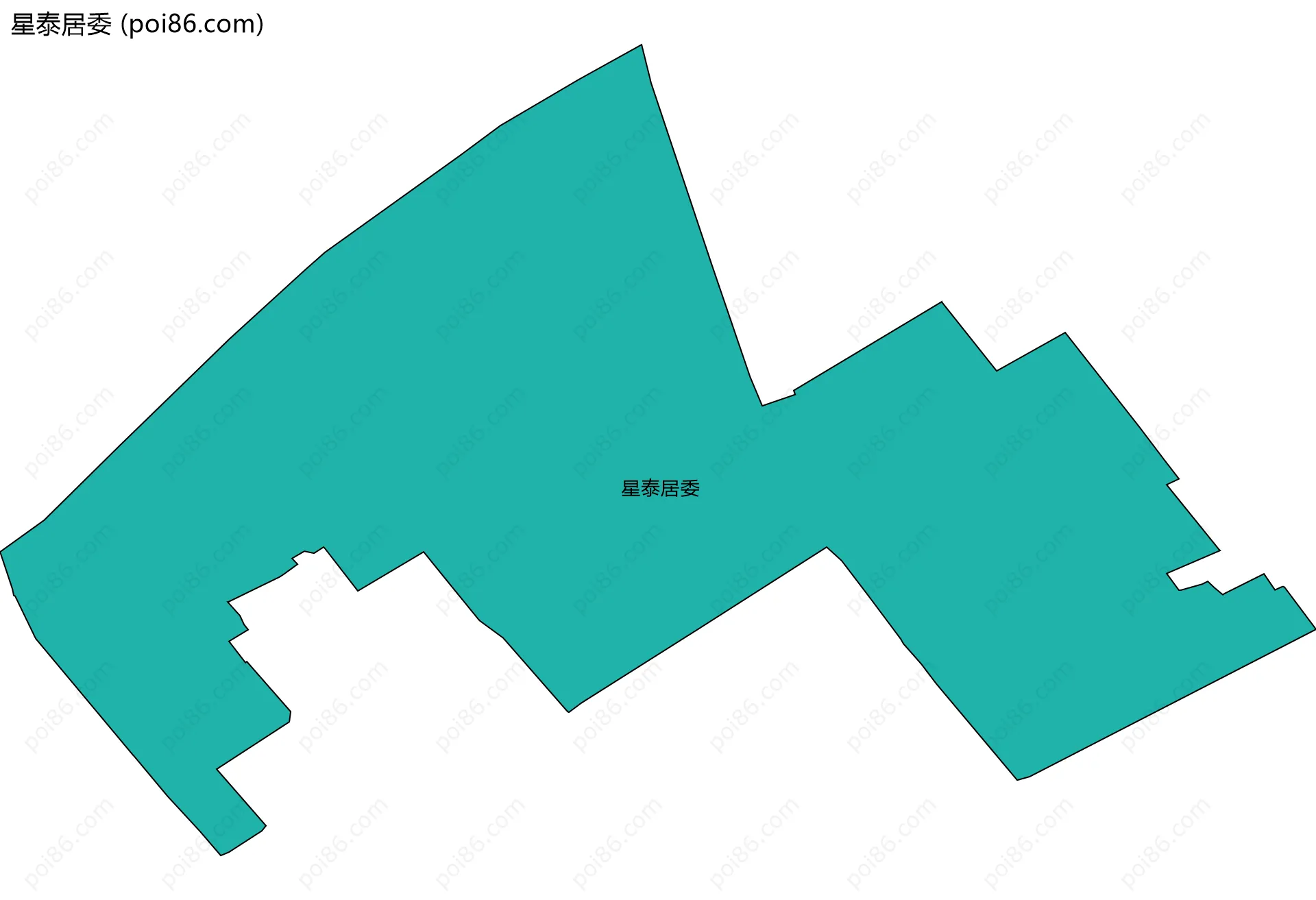 星泰居委边界地图