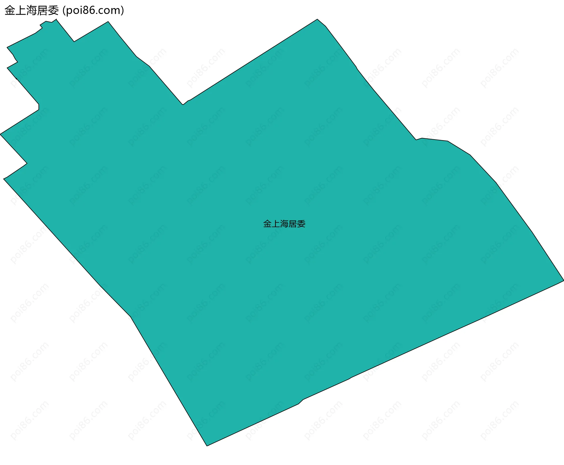 金上海居委边界地图