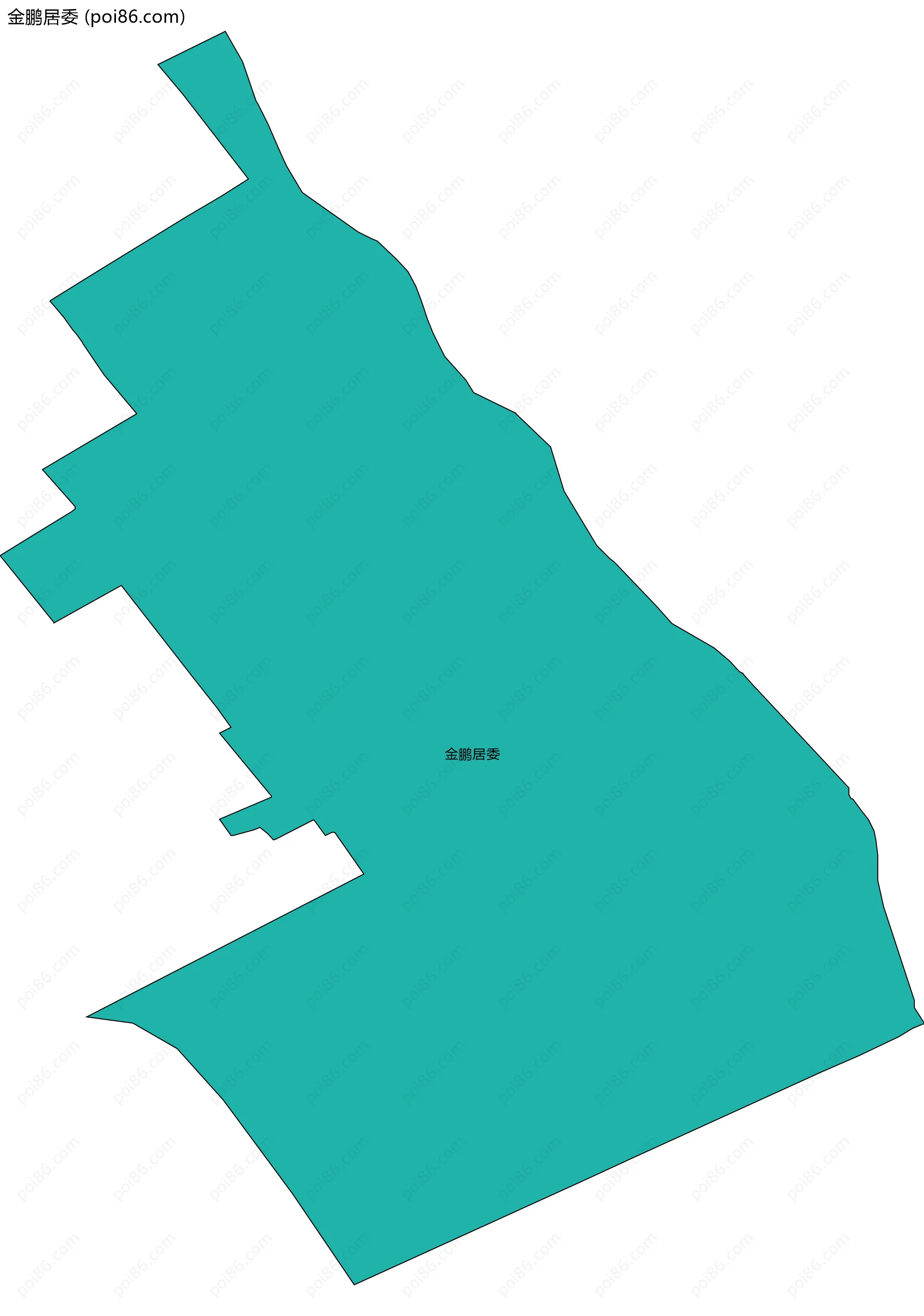 金鹏居委边界地图