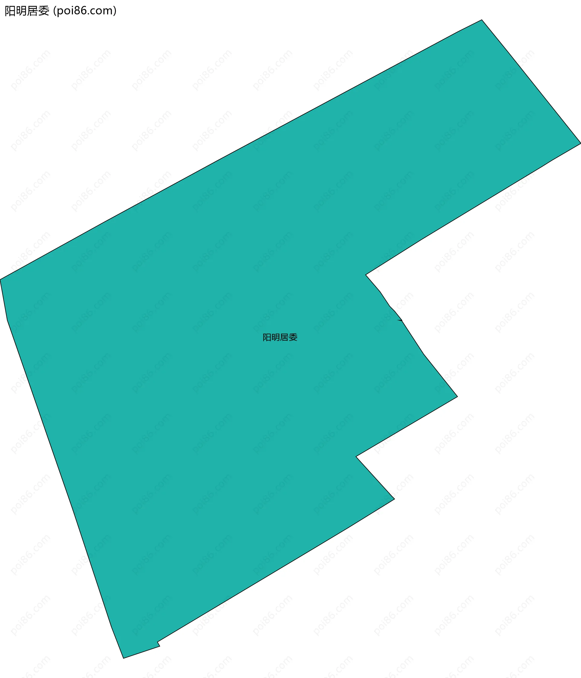 阳明居委边界地图