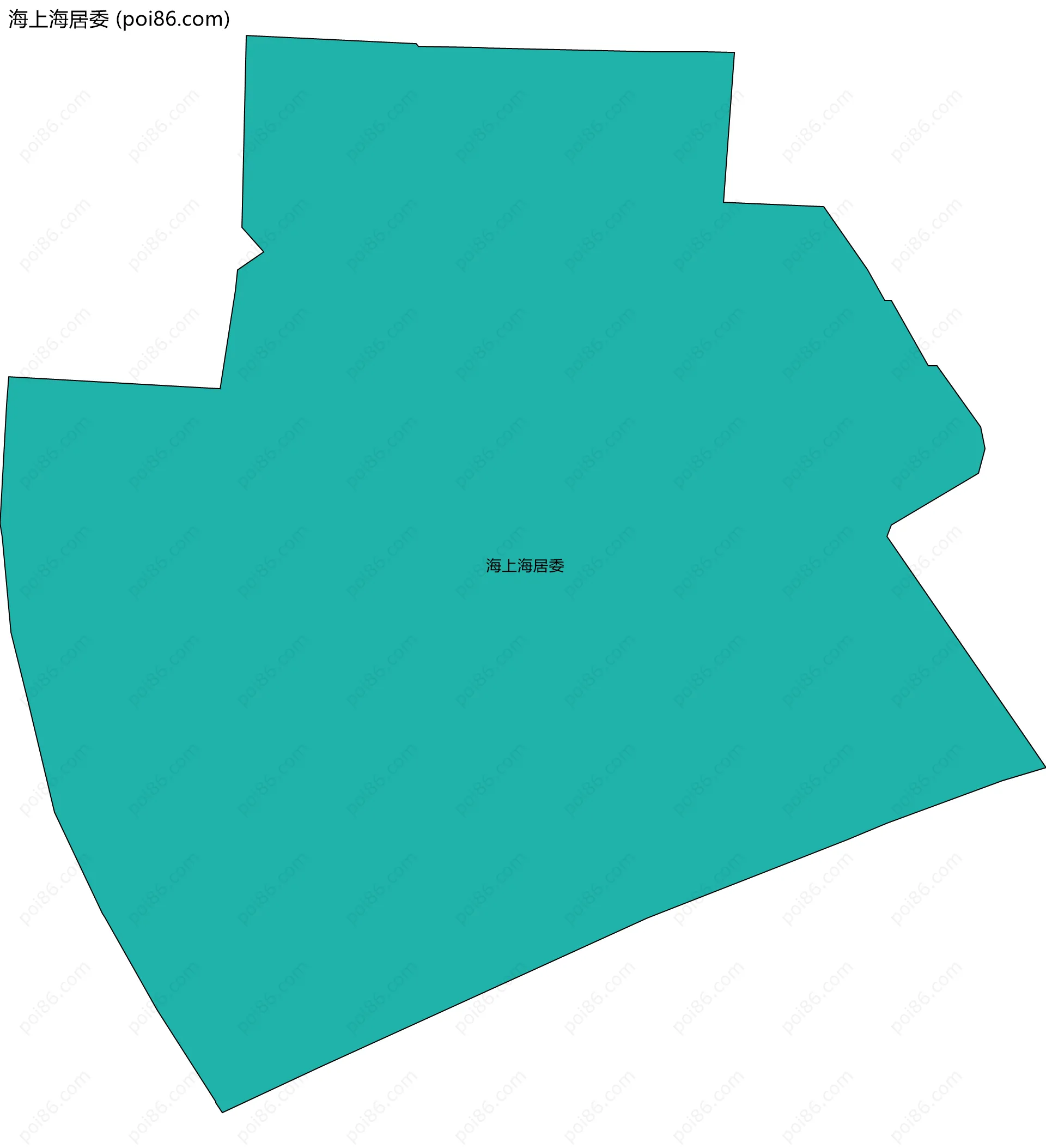 海上海居委边界地图