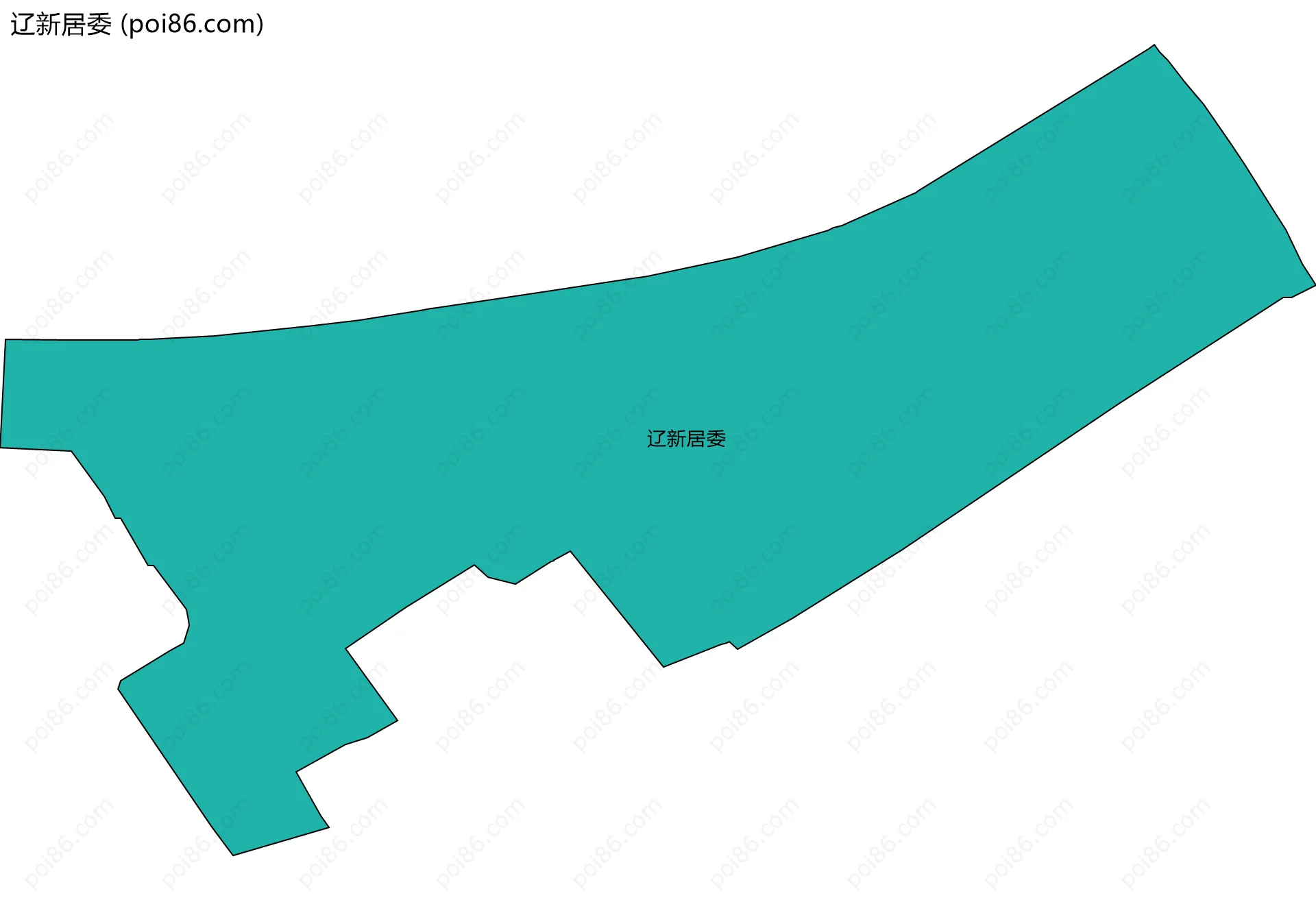 辽新居委边界地图
