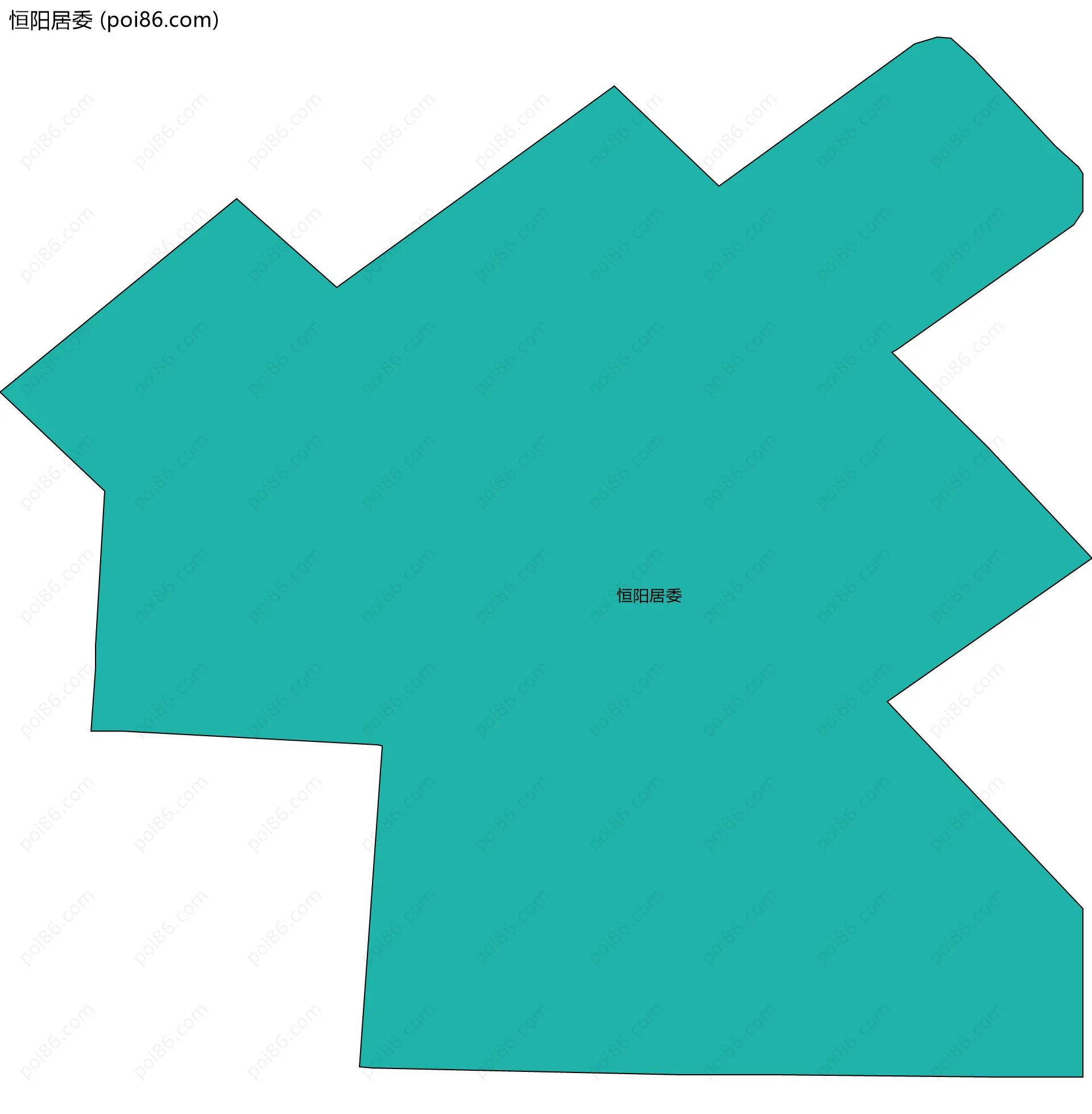 恒阳居委边界地图