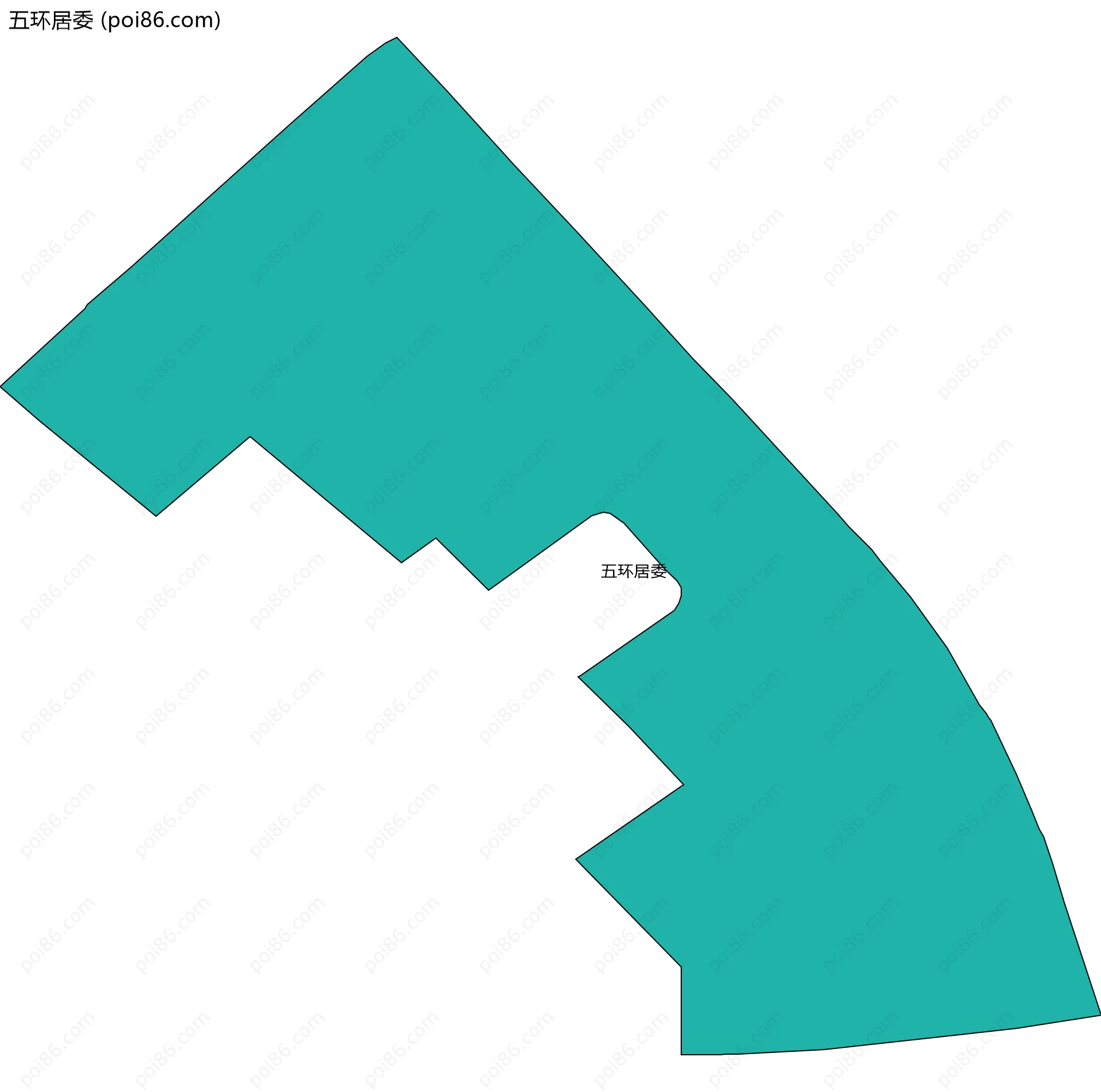 五环居委边界地图