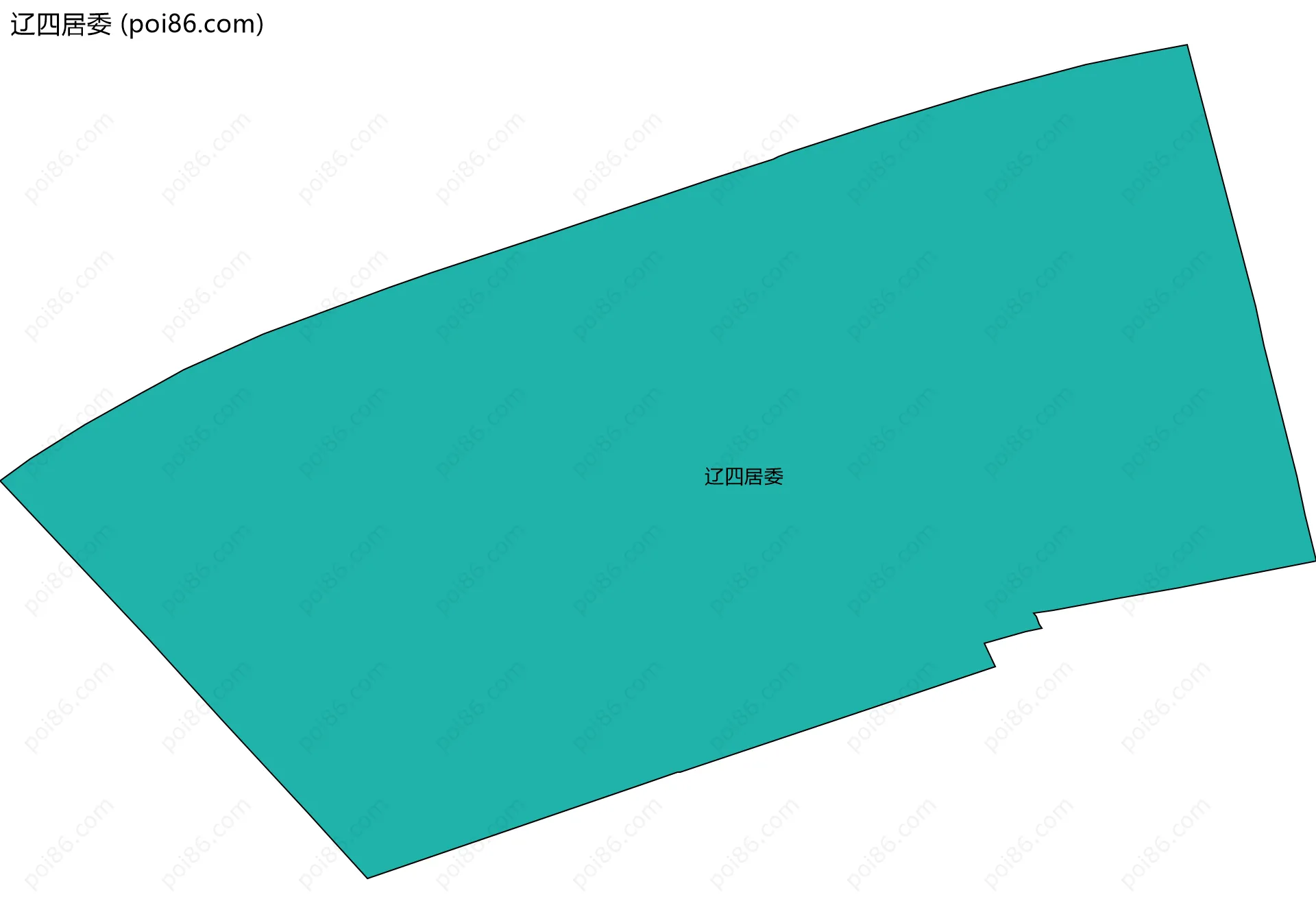 辽四居委边界地图