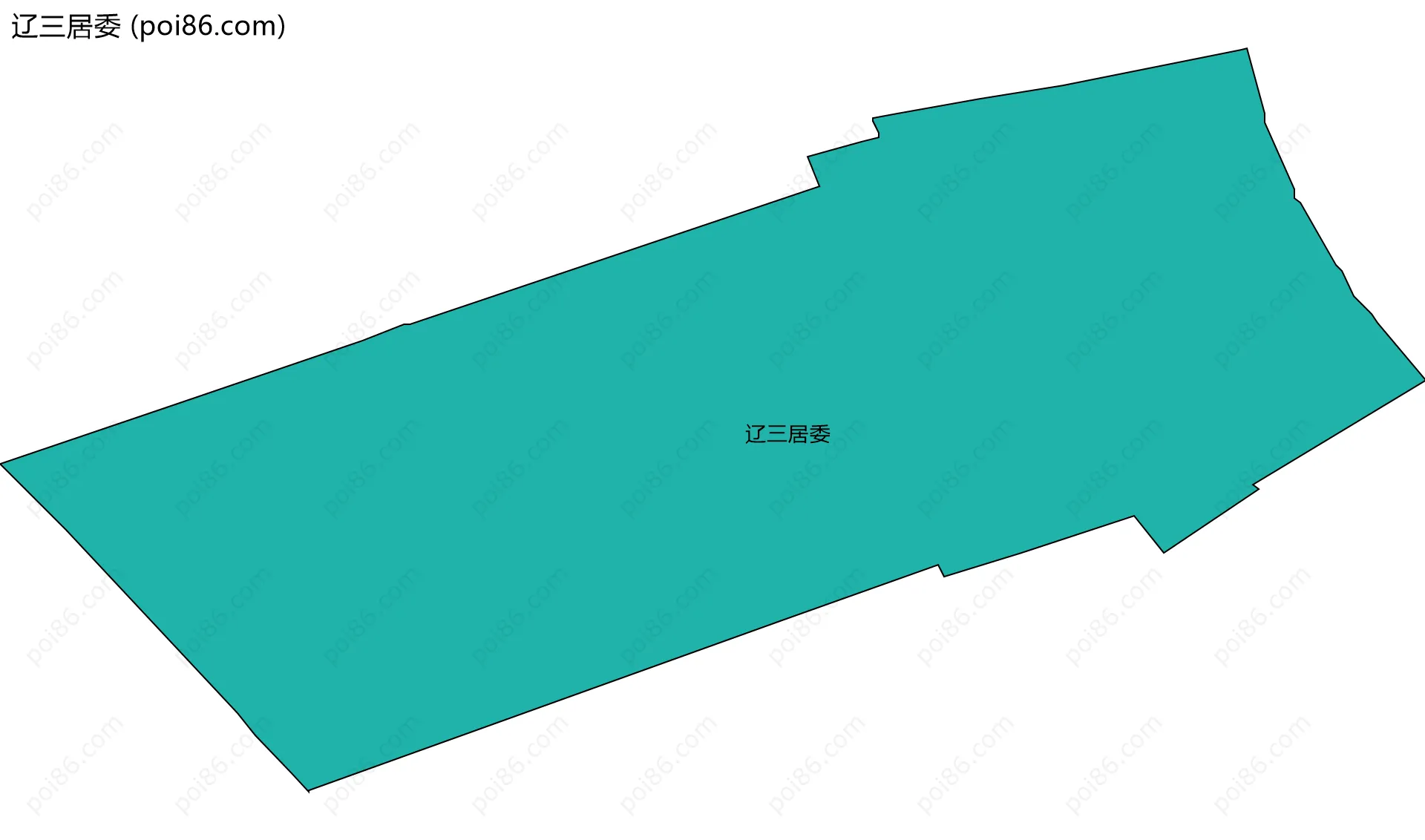 辽三居委边界地图