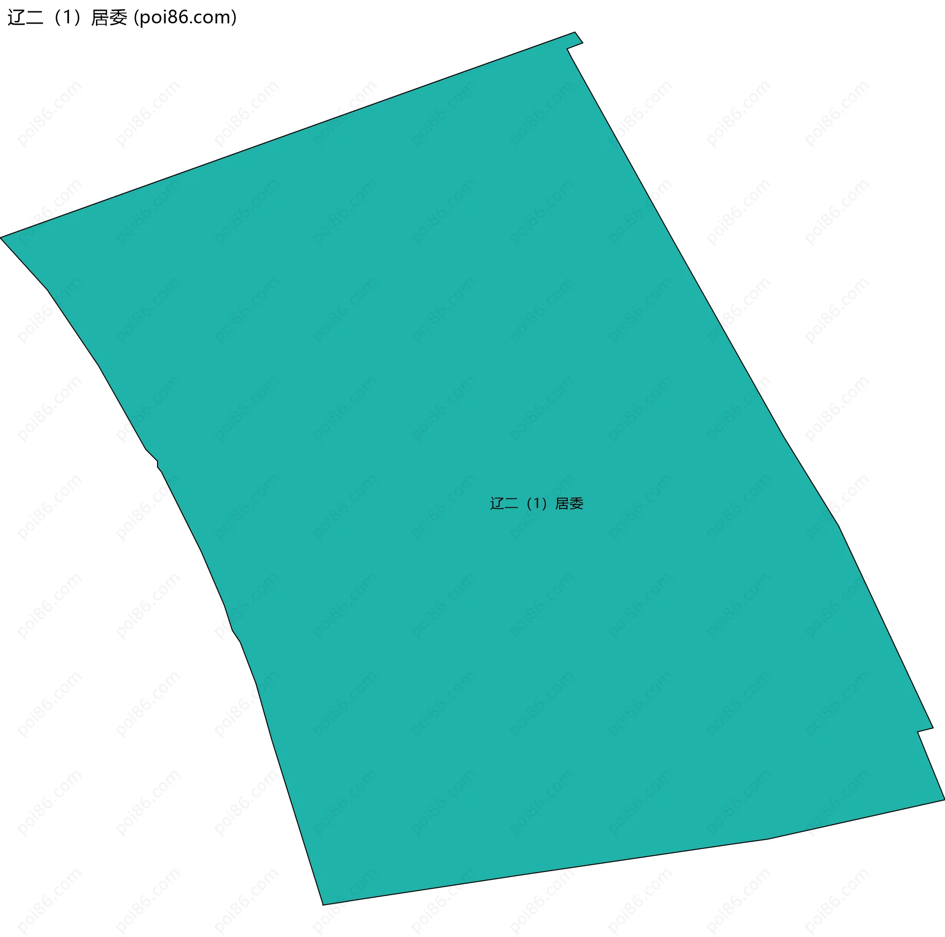辽二（1）居委边界地图