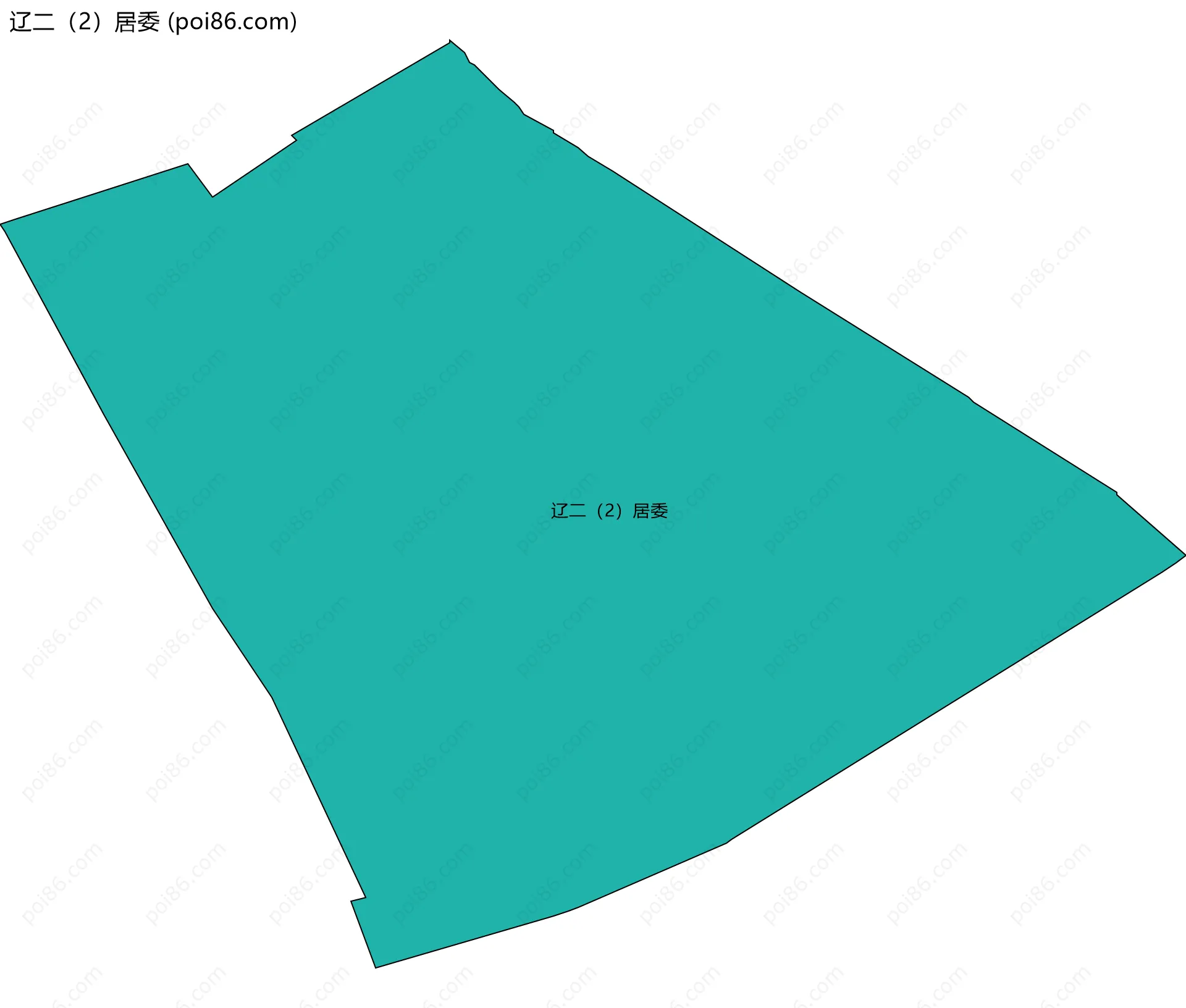 辽二（2）居委边界地图