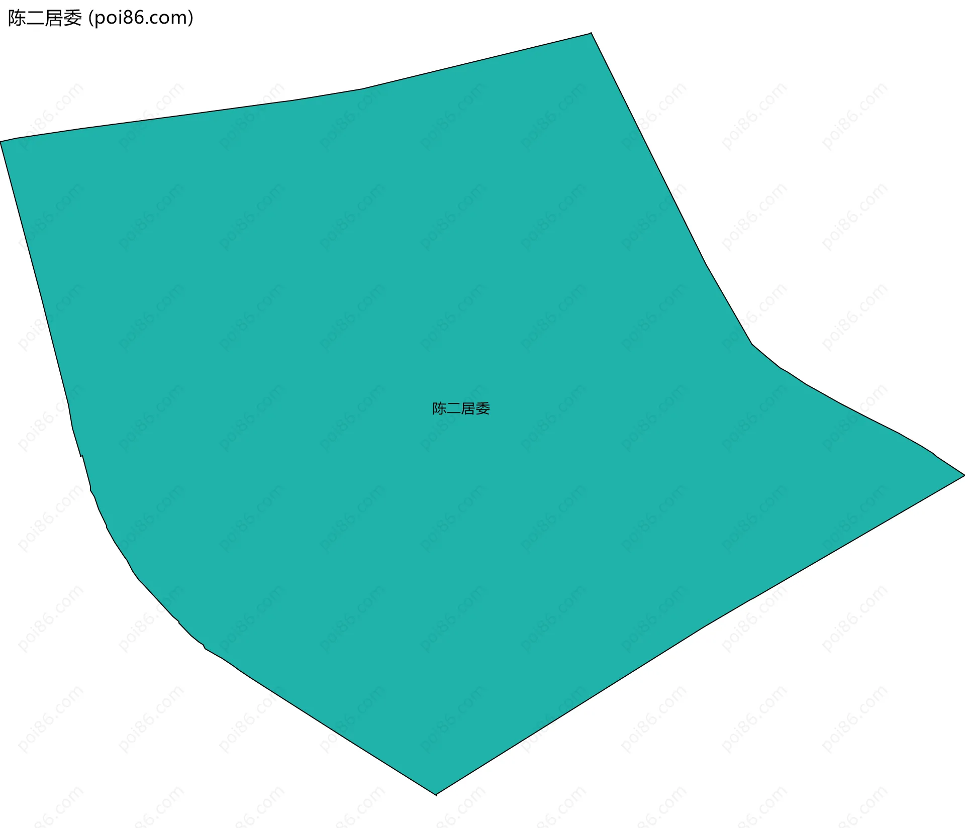 陈二居委边界地图