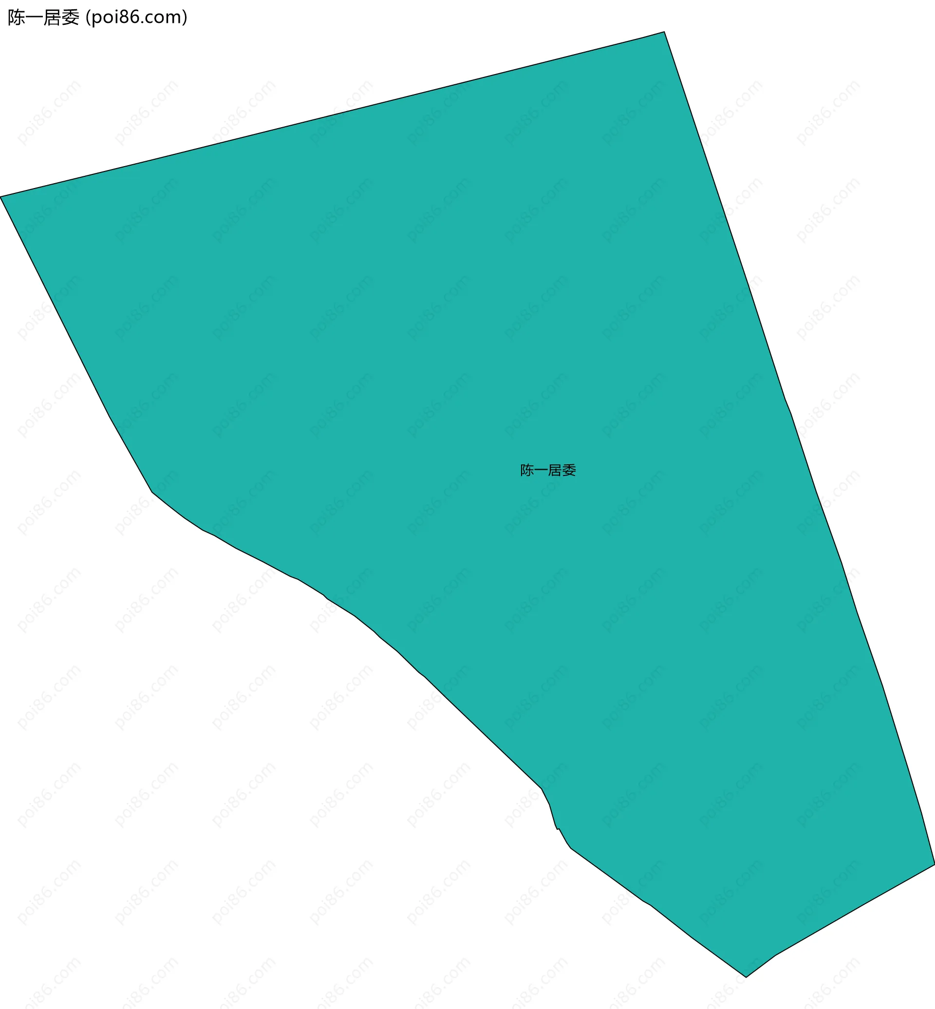 陈一居委边界地图