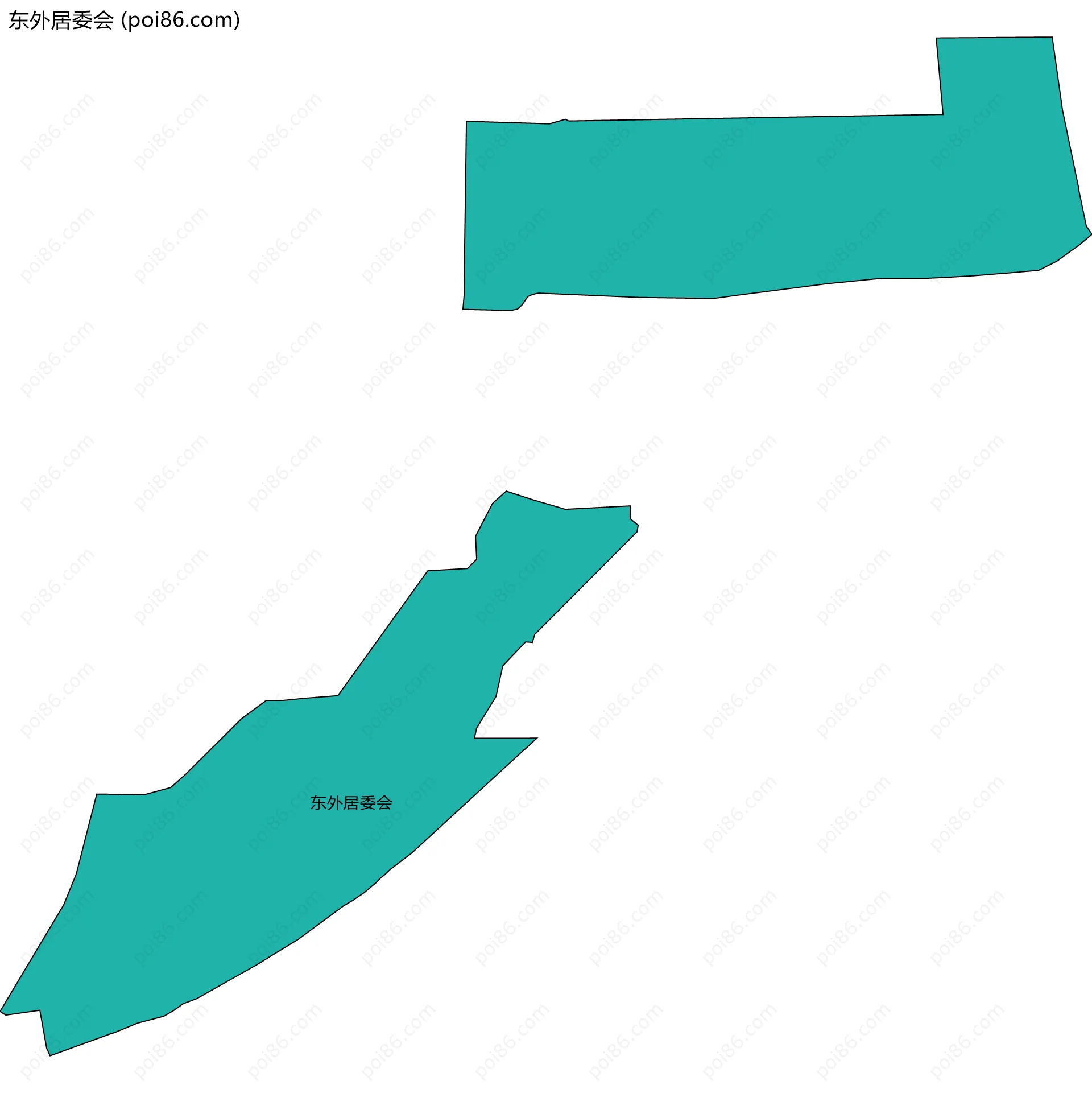 东外居委会边界地图