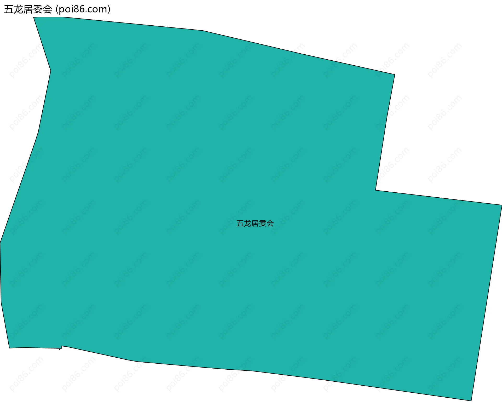 五龙居委会边界地图