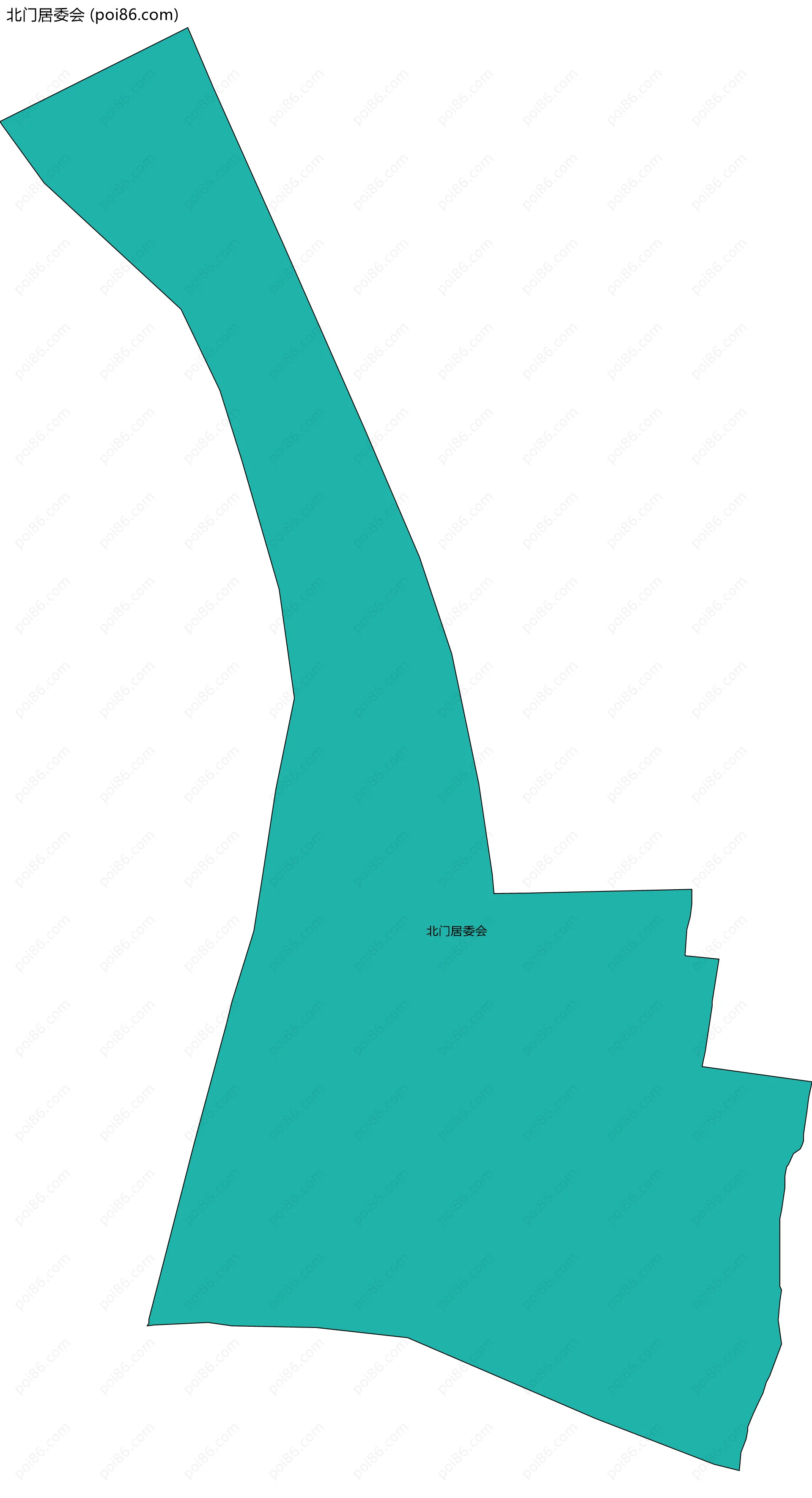 北门居委会边界地图