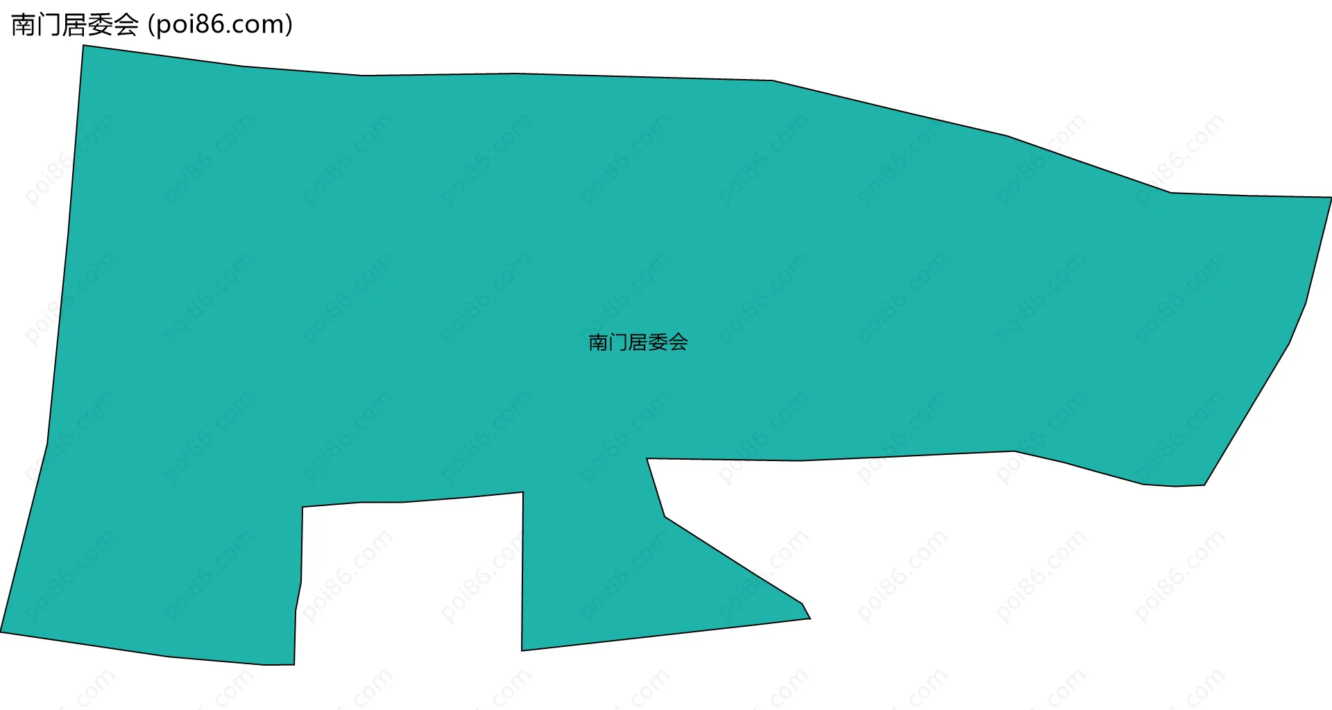 南门居委会边界地图