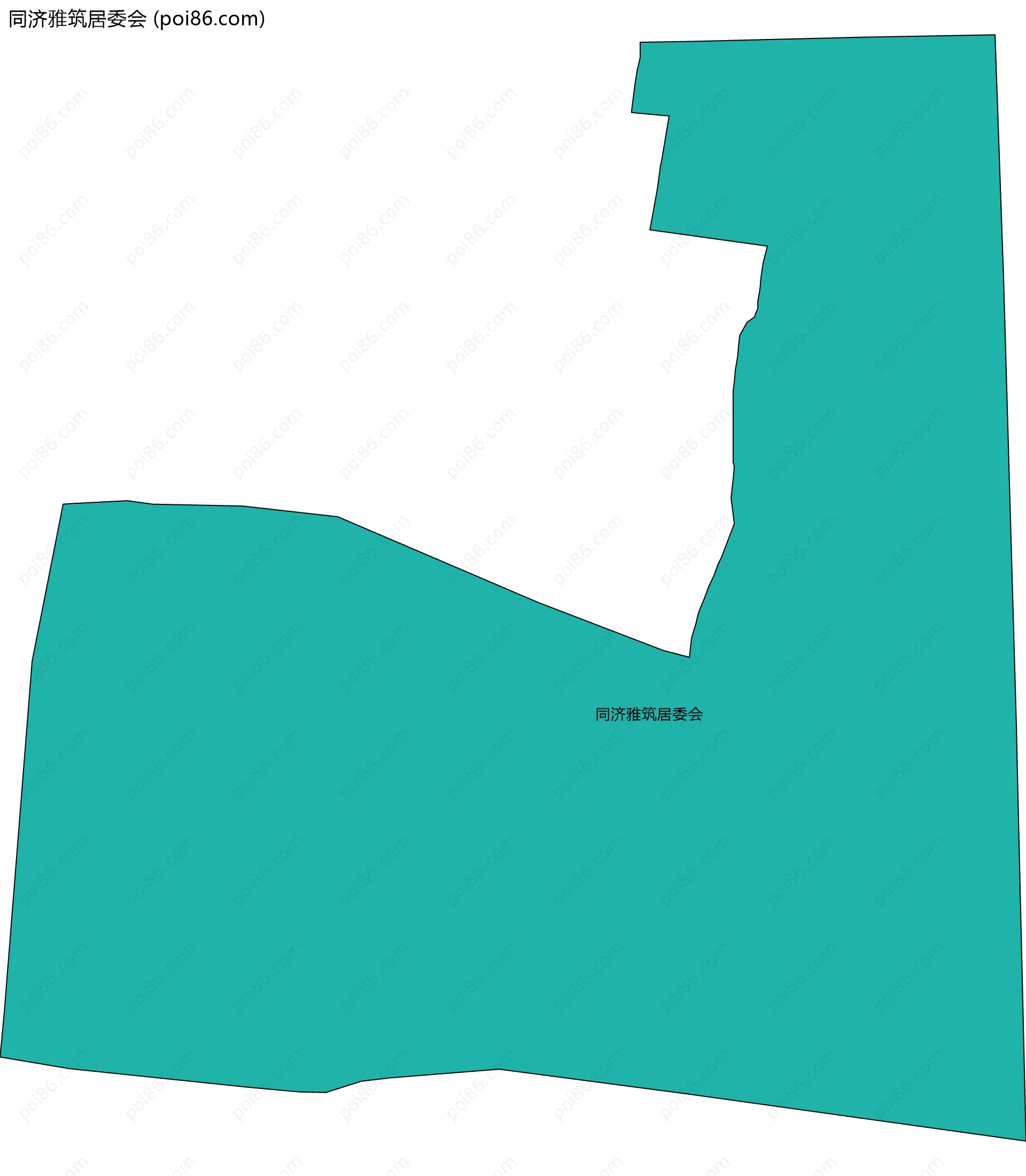 同济雅筑居委会边界地图