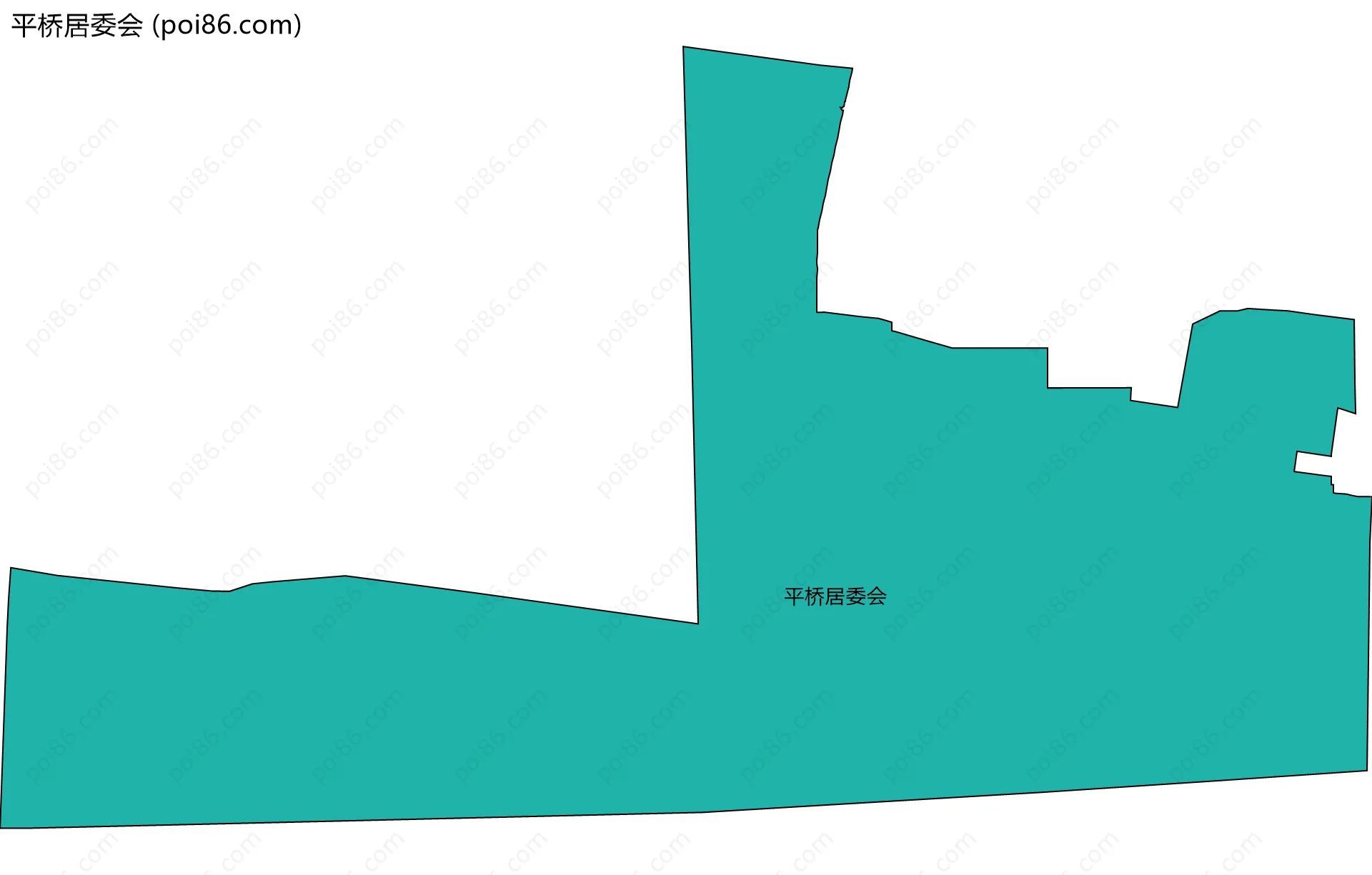 平桥居委会边界地图
