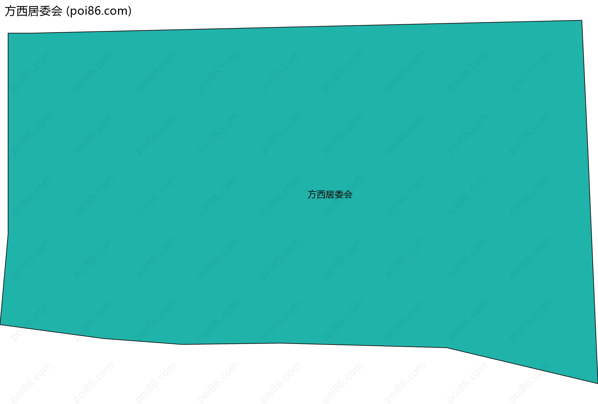 方西居委会边界地图