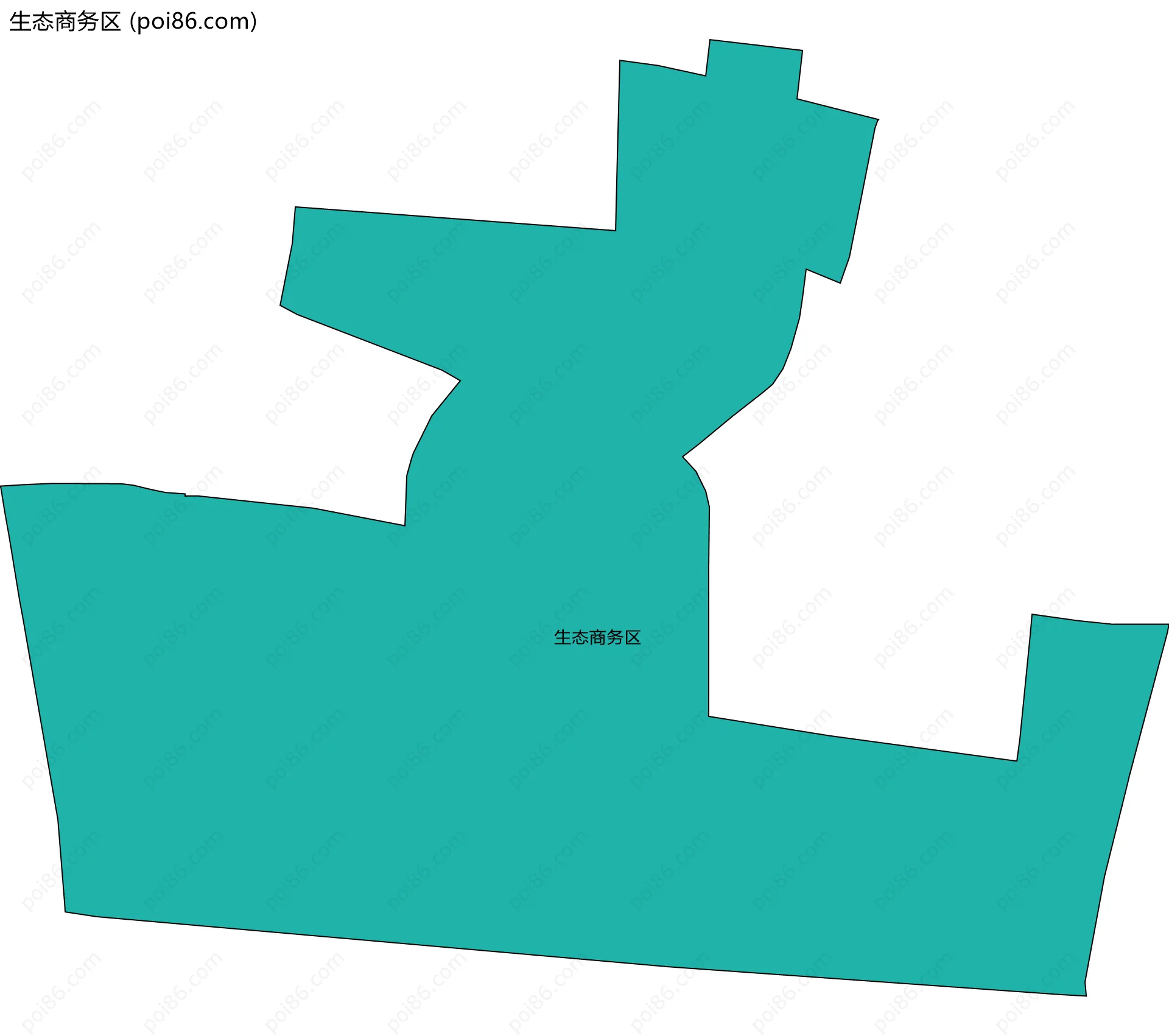 生态商务区边界地图