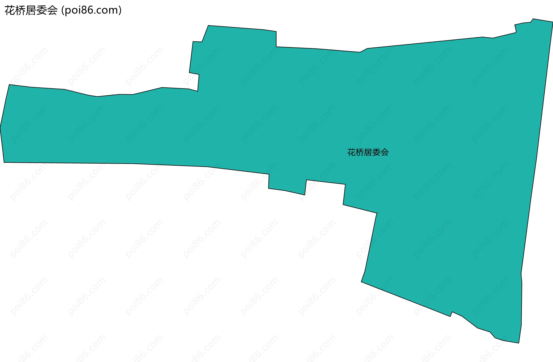 花桥居委会边界地图