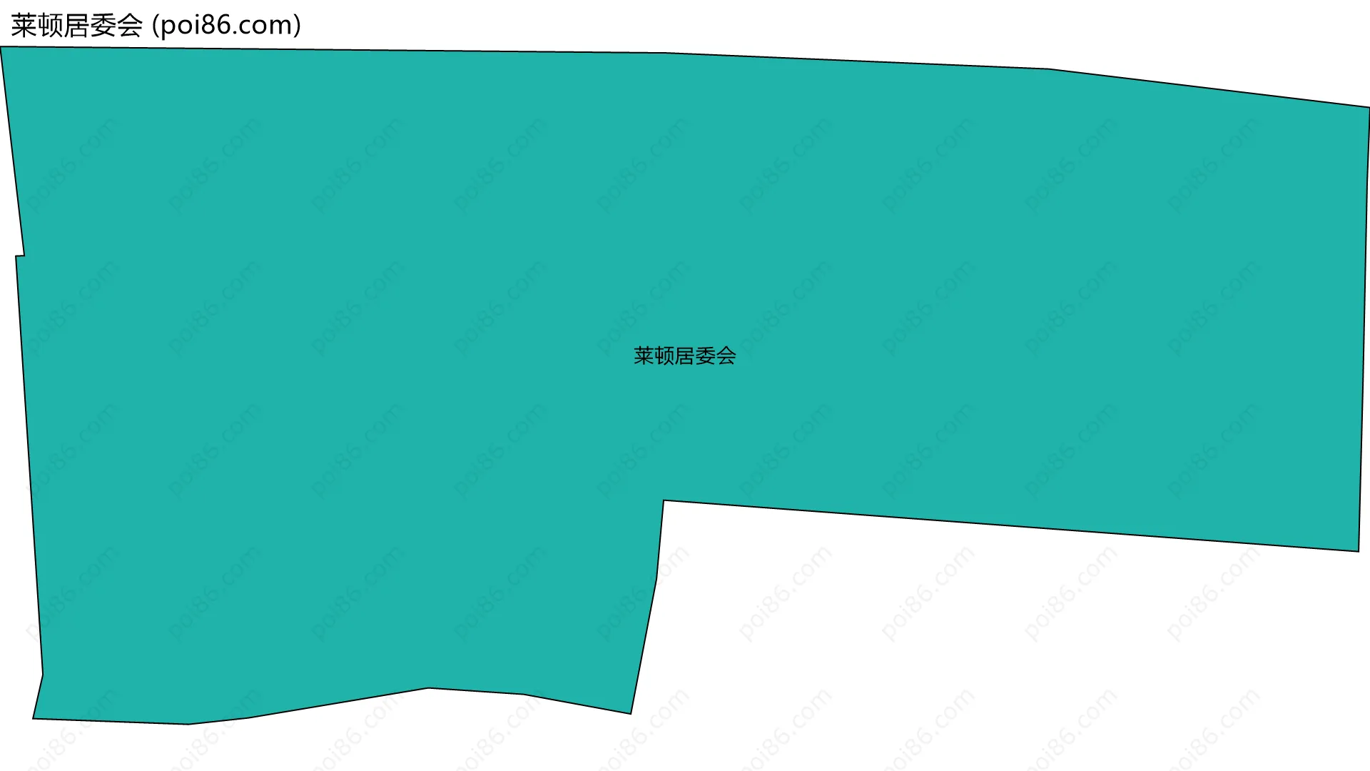 莱顿居委会边界地图