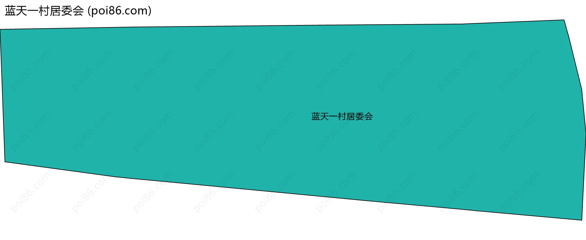 蓝天一村居委会边界地图