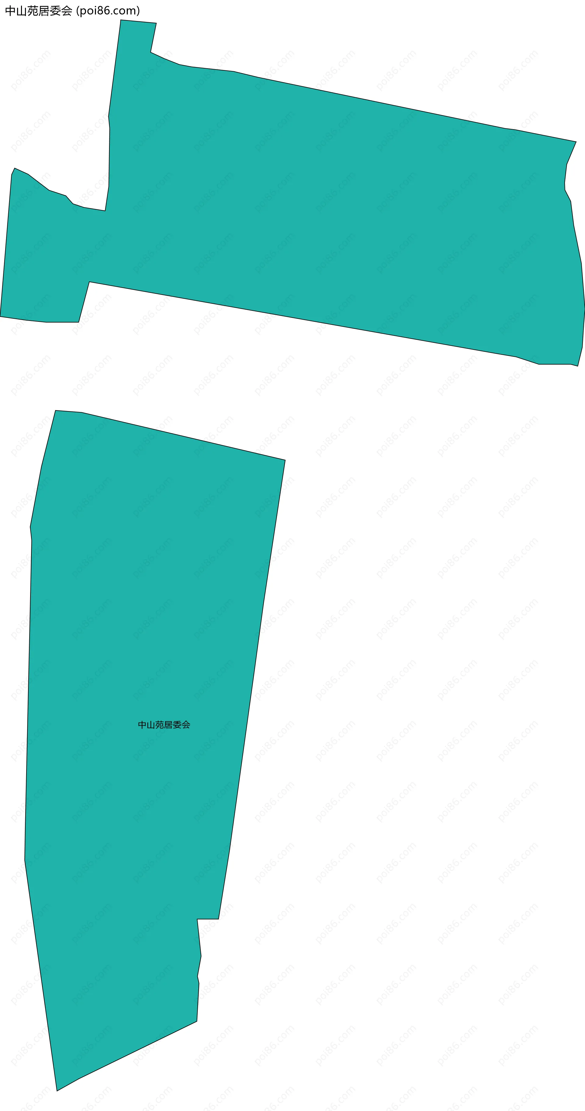 中山苑居委会边界地图