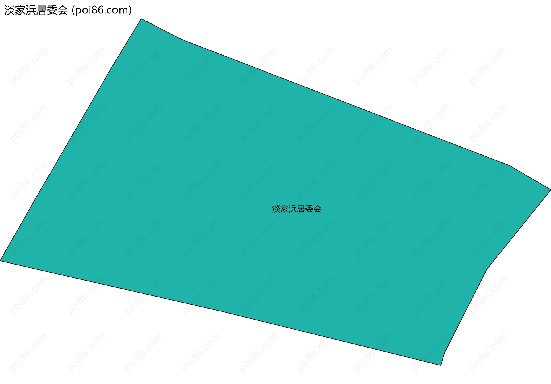 淡家浜居委会边界地图