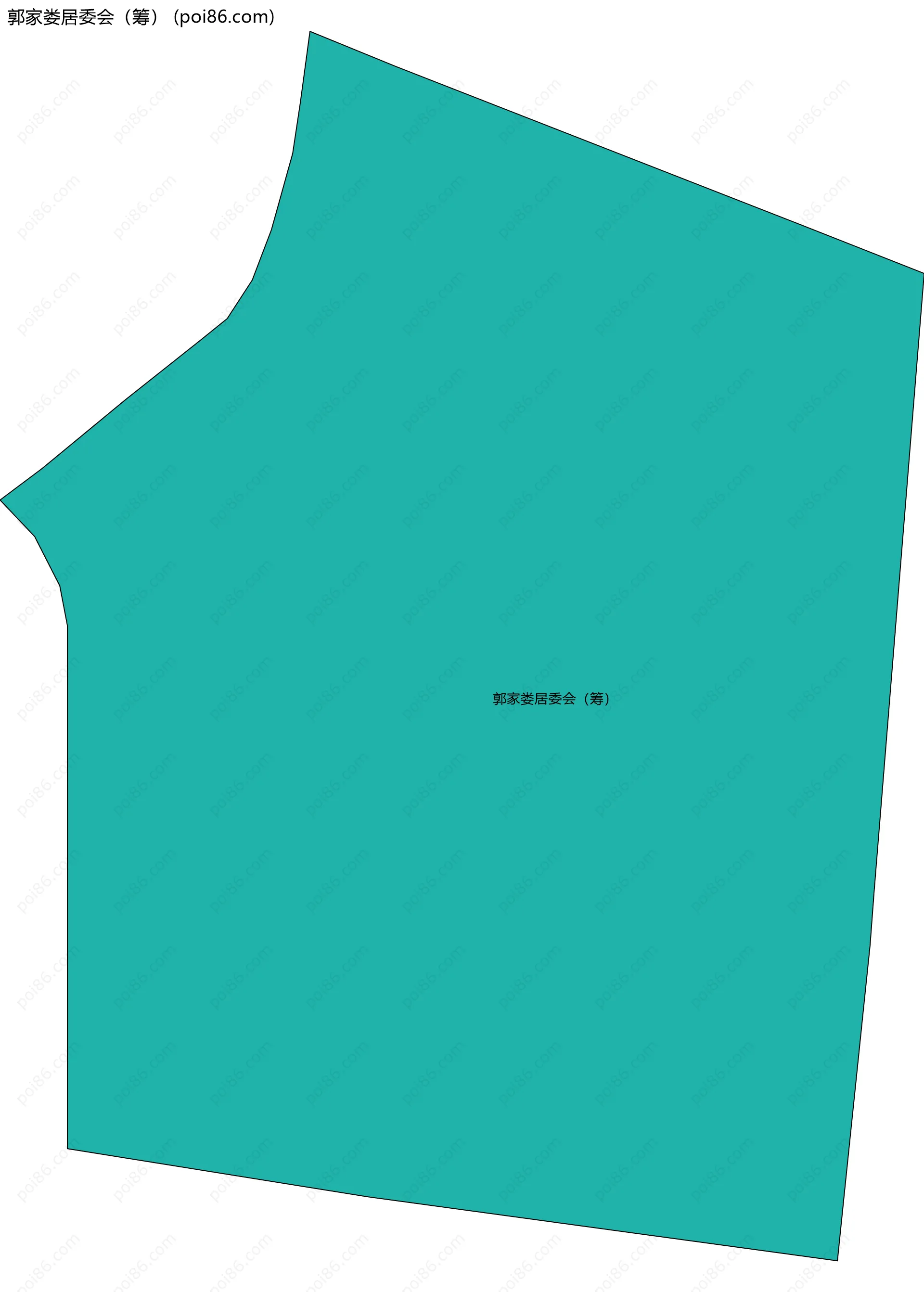 郭家娄居委会（筹）边界地图