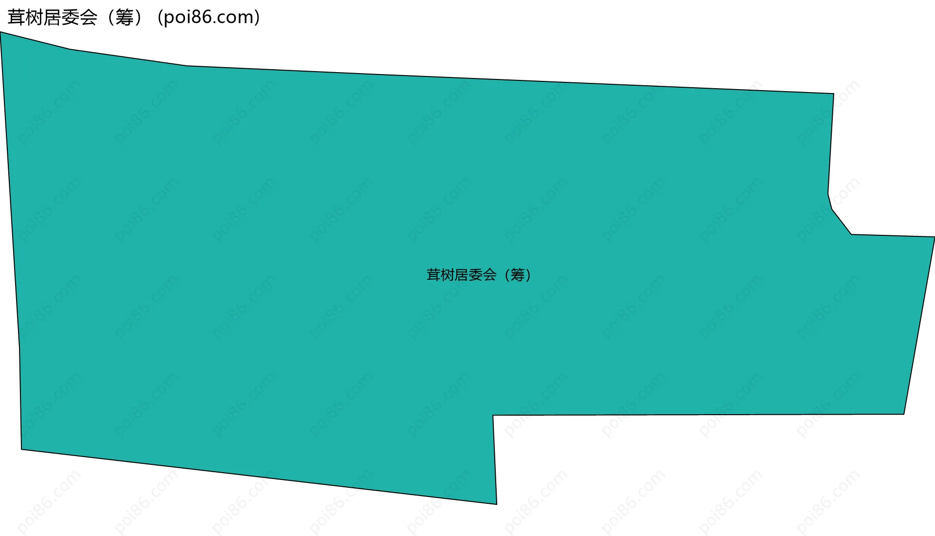 茸树居委会（筹）边界地图
