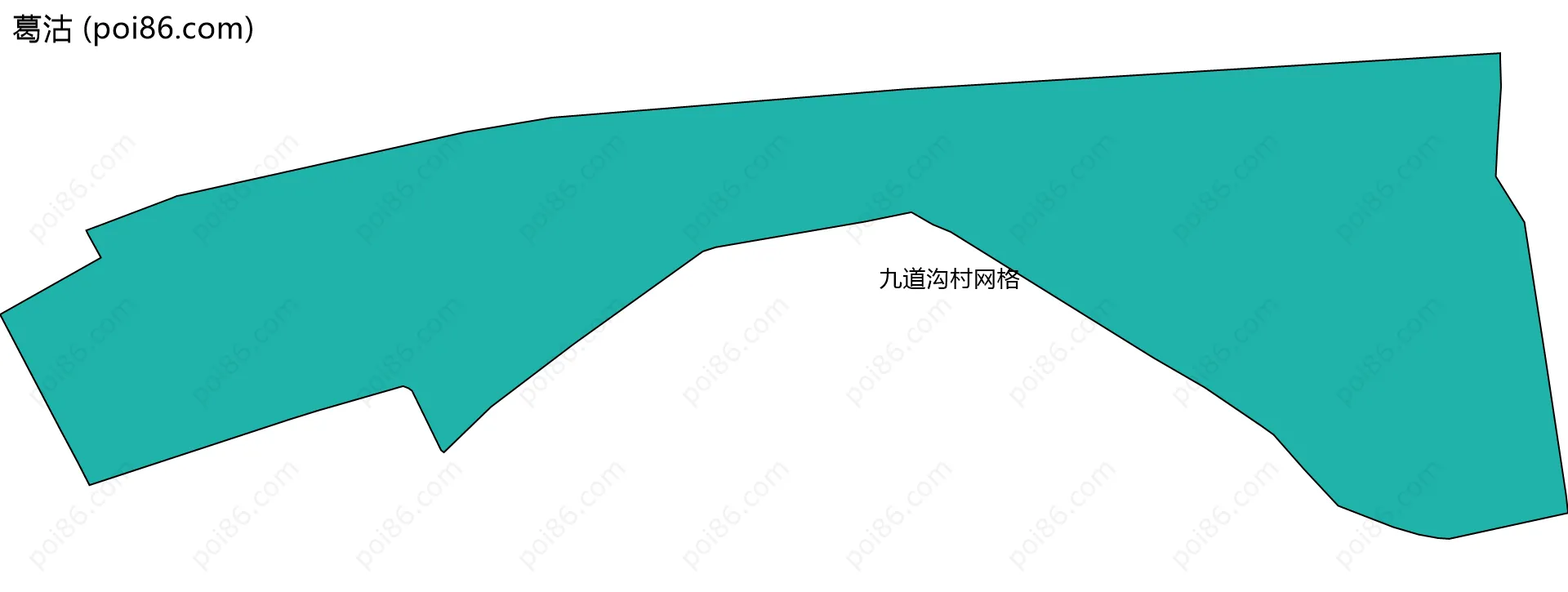 葛沽边界地图(五级行政区划)