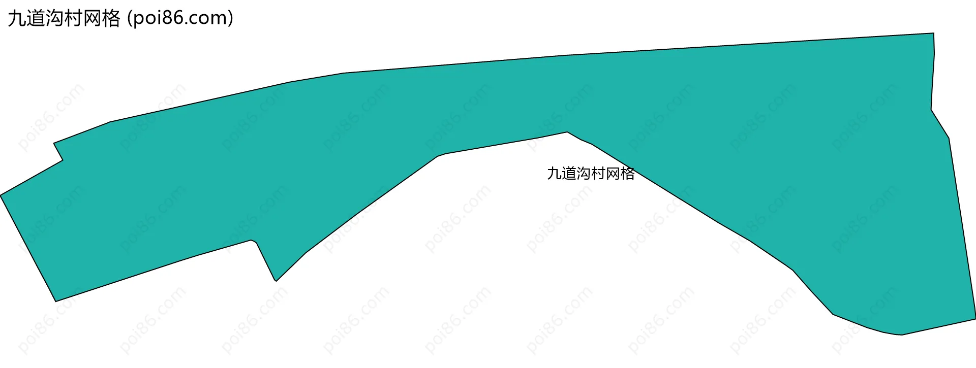 九道沟村网格边界地图
