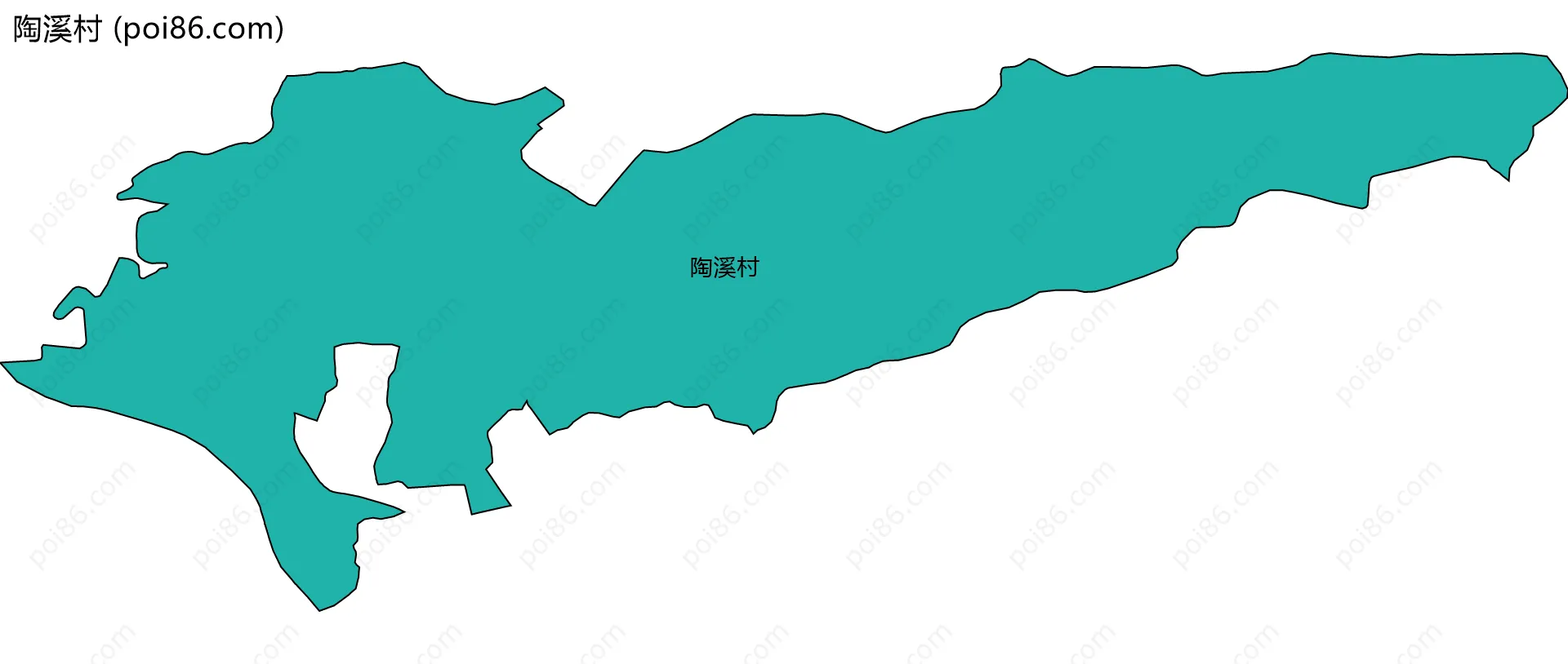 陶溪村边界地图