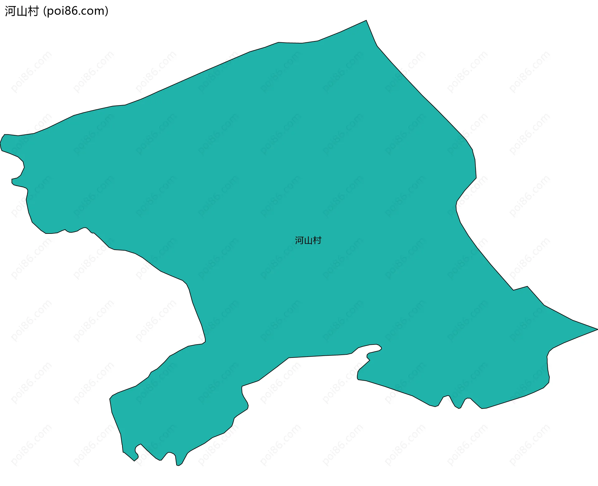 河山村边界地图