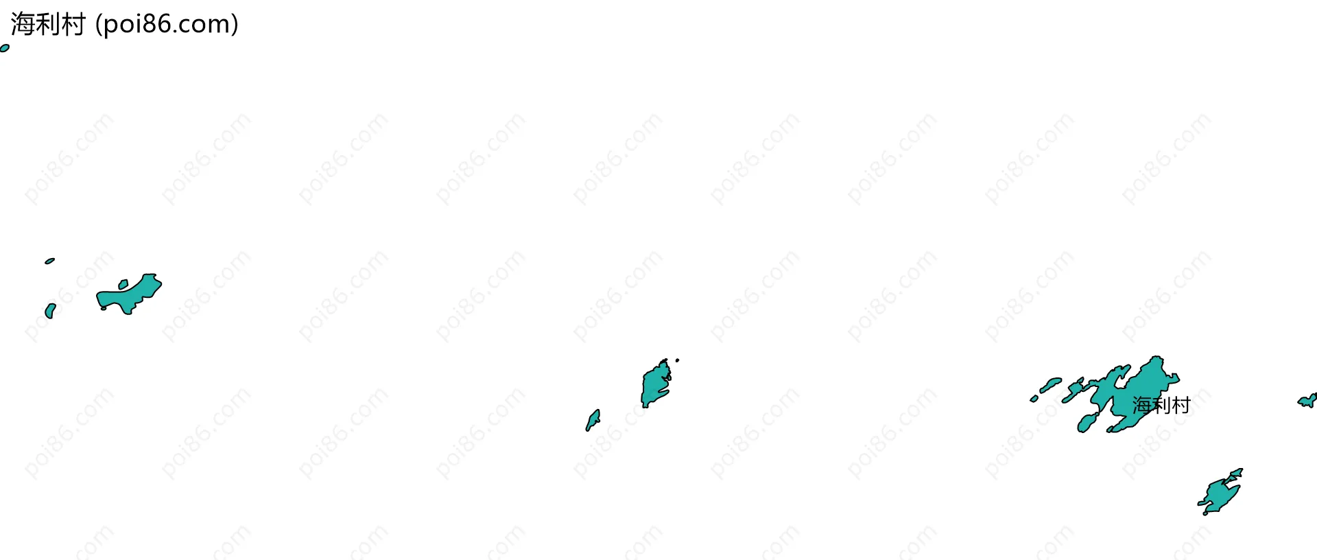 海利村边界地图