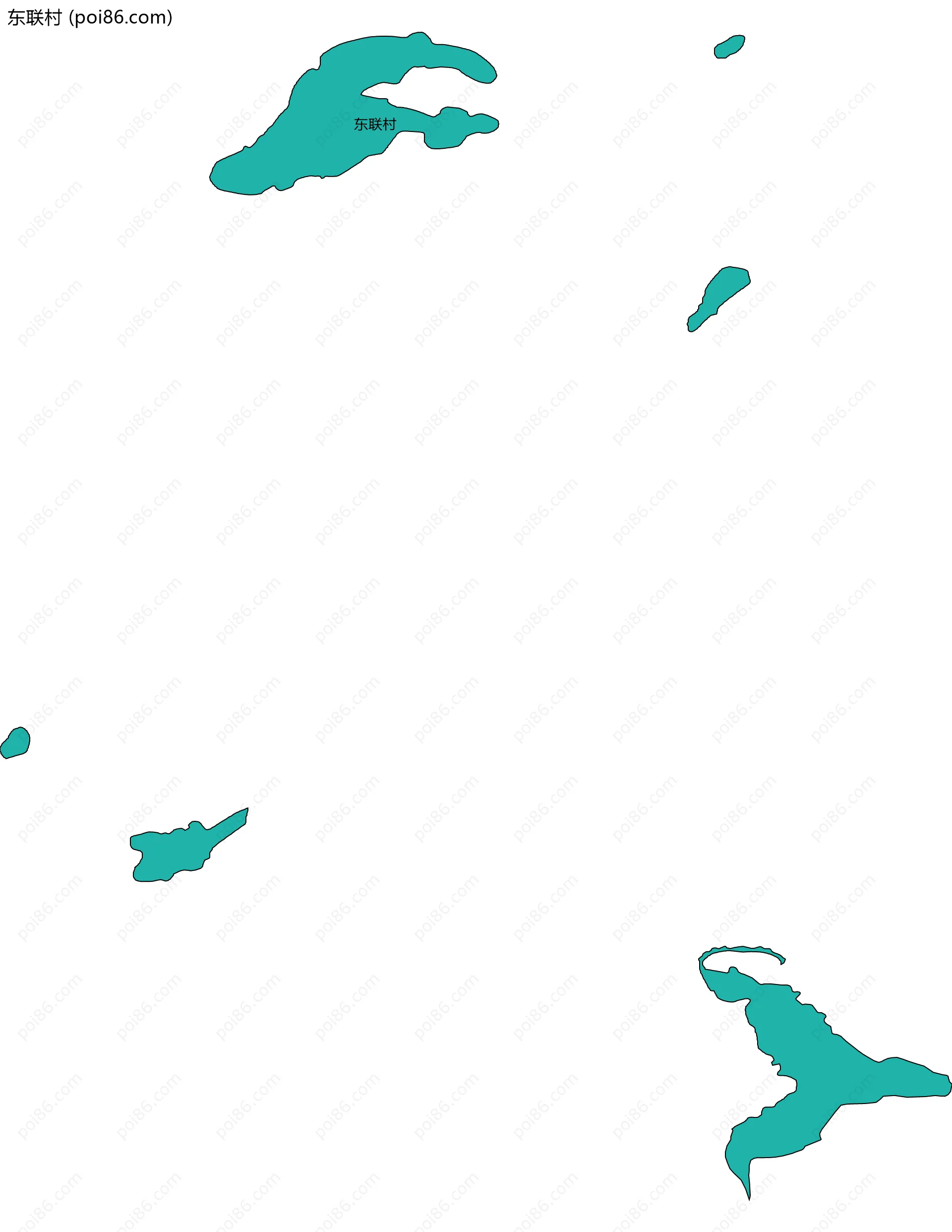 东联村边界地图